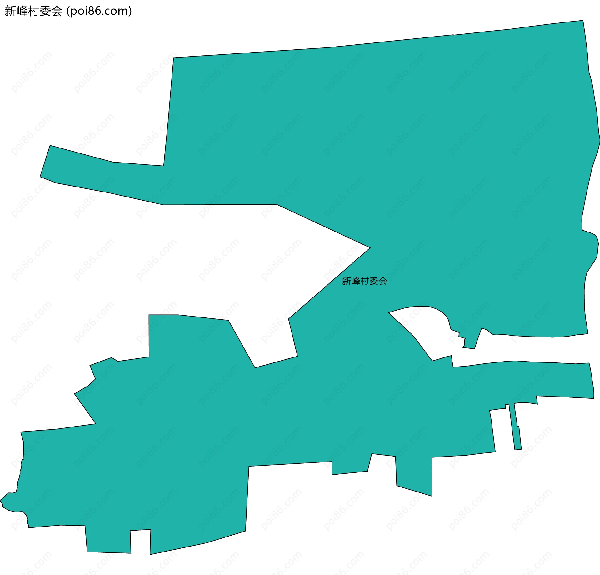 新峰村委会边界地图