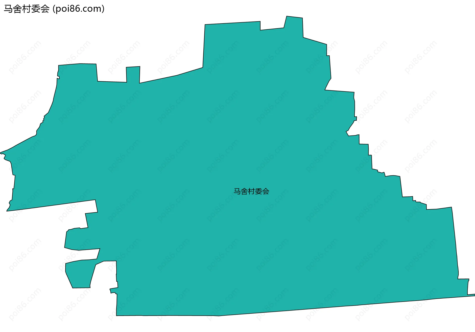 马舍村委会边界地图