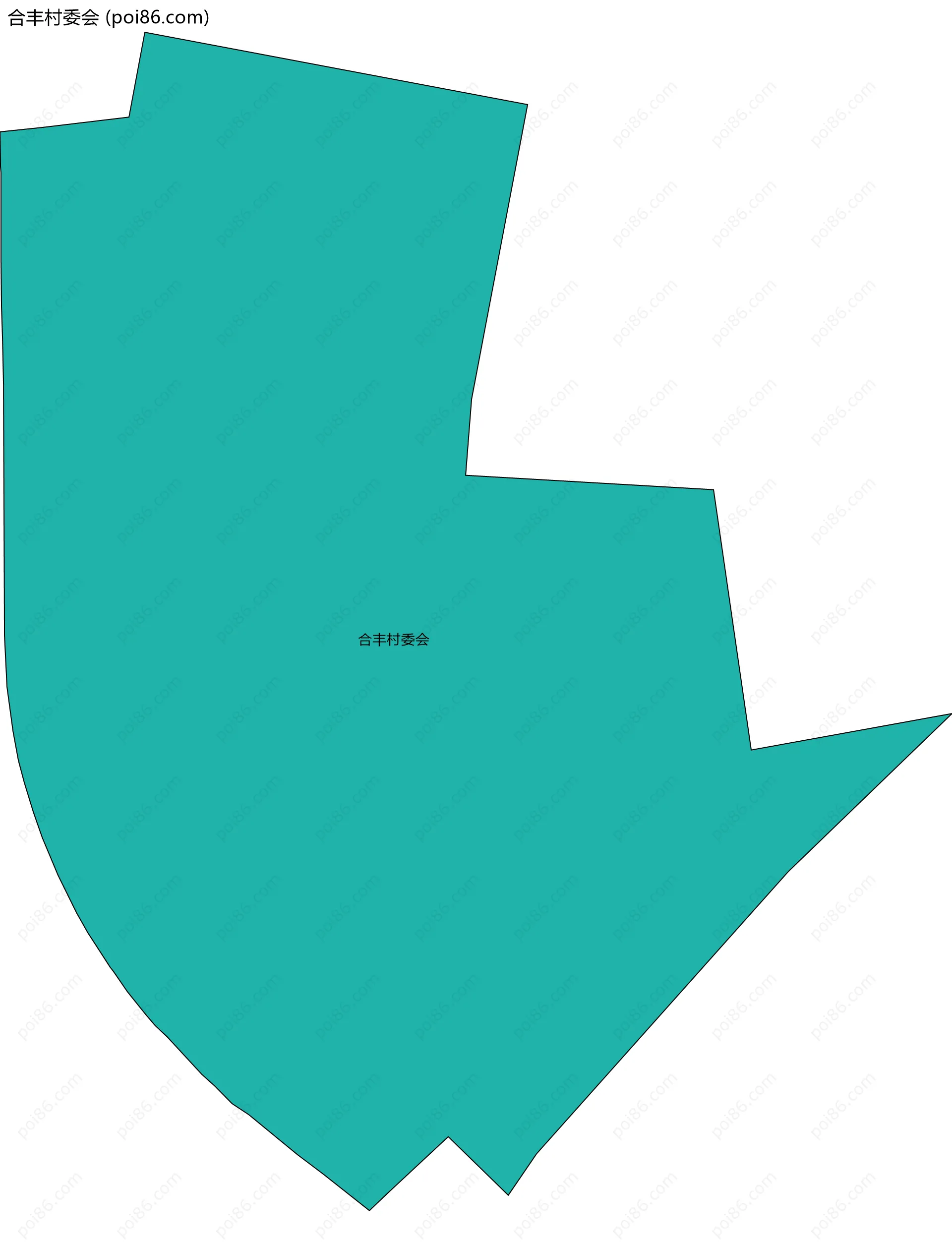 合丰村委会边界地图