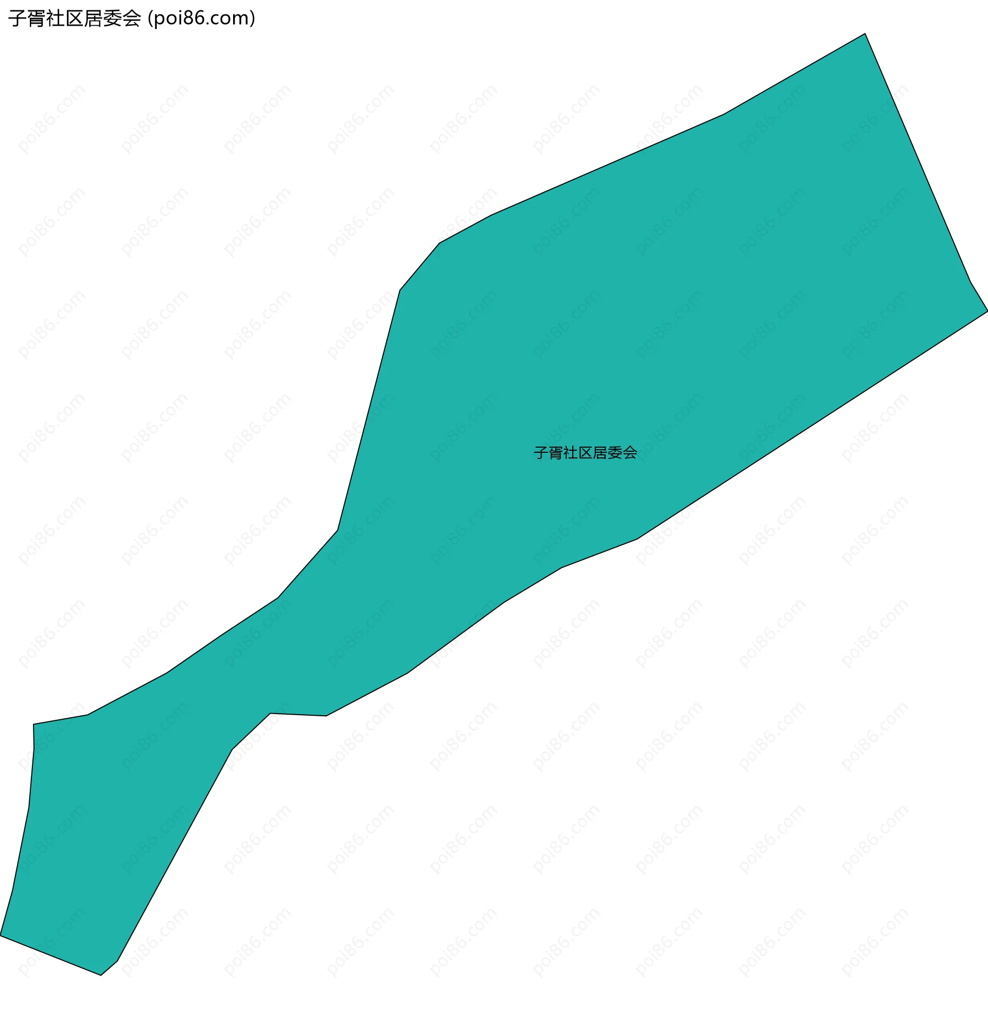 子胥社区居委会边界地图