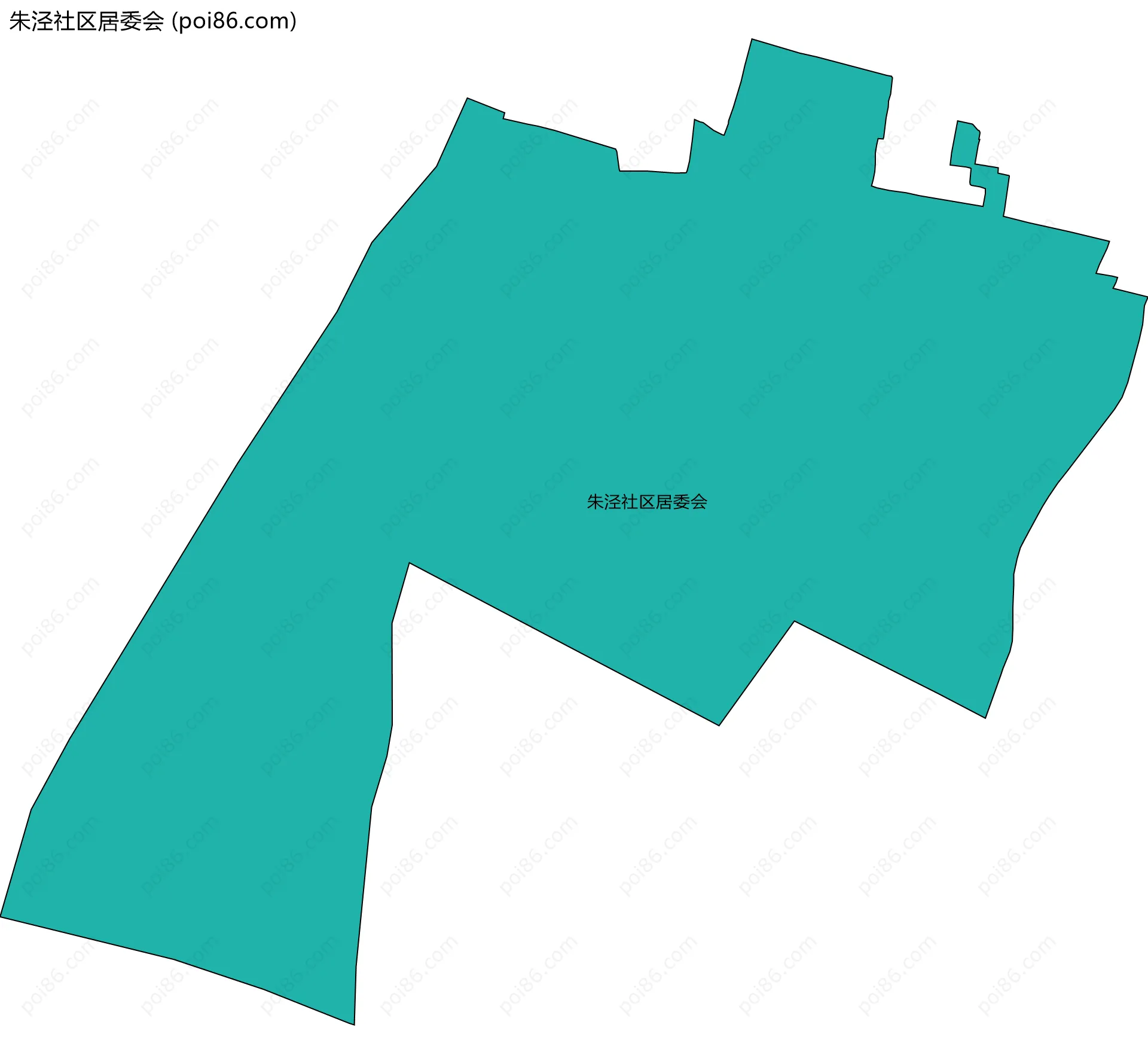 朱泾社区居委会边界地图