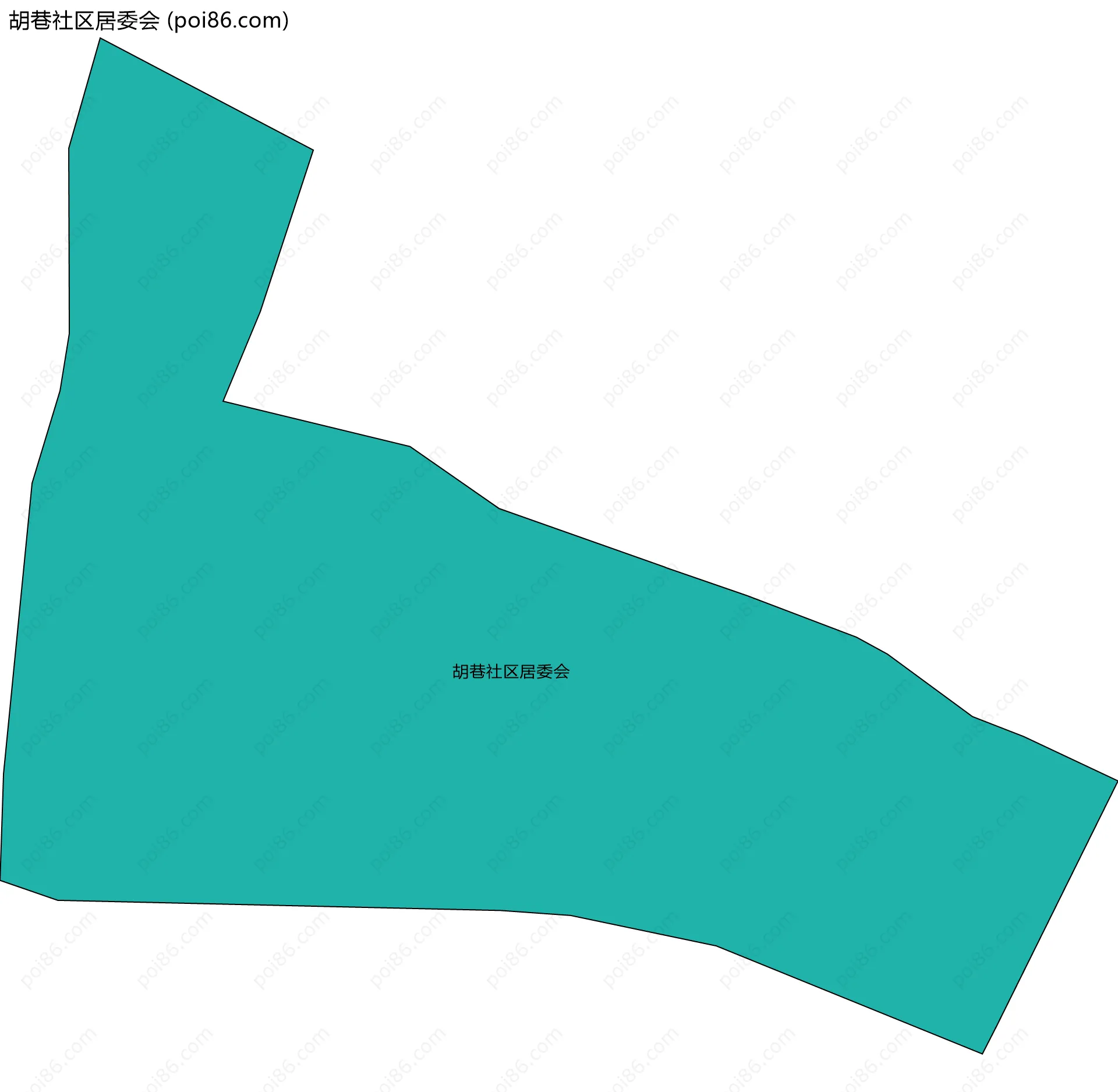 胡巷社区居委会边界地图