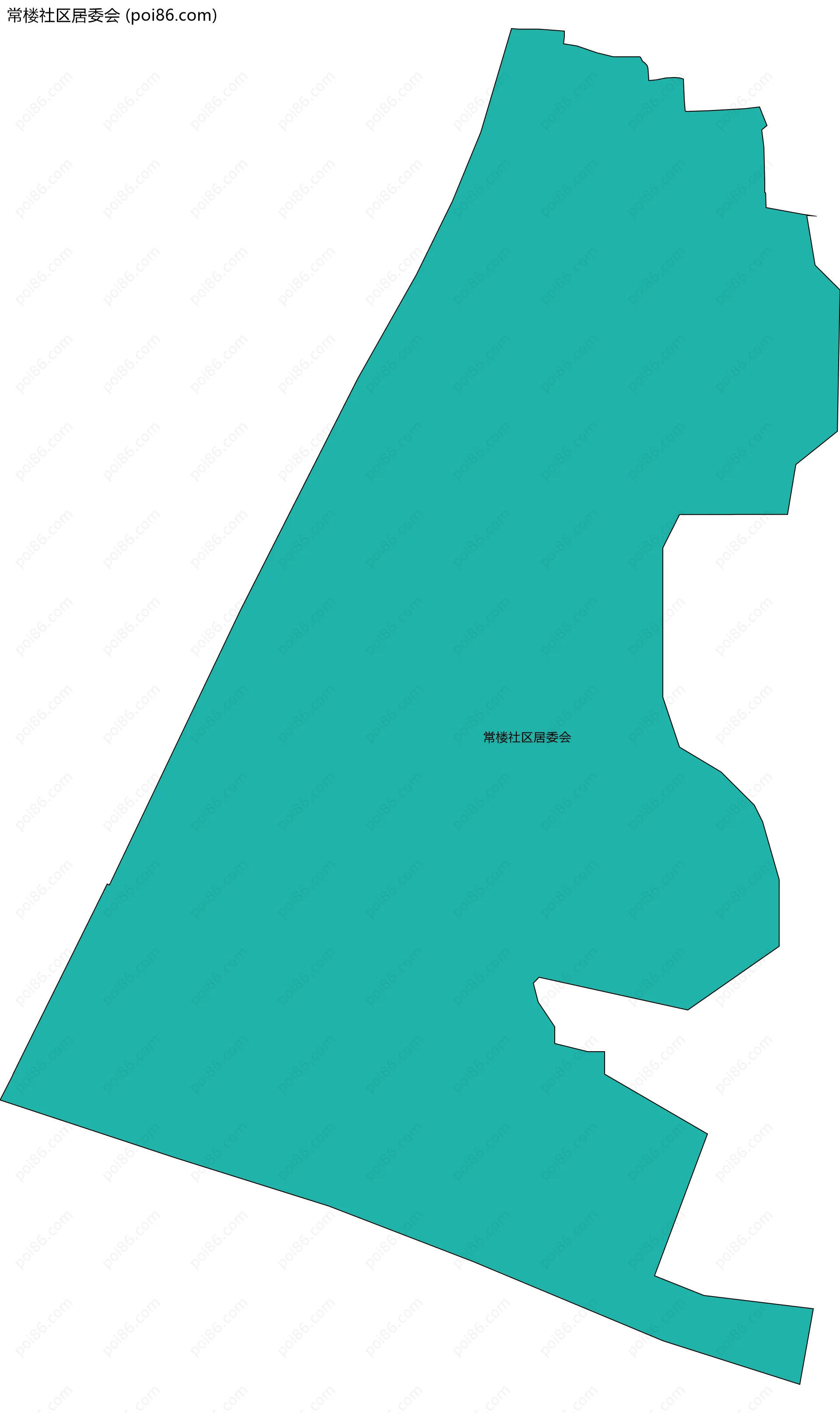 常楼社区居委会边界地图