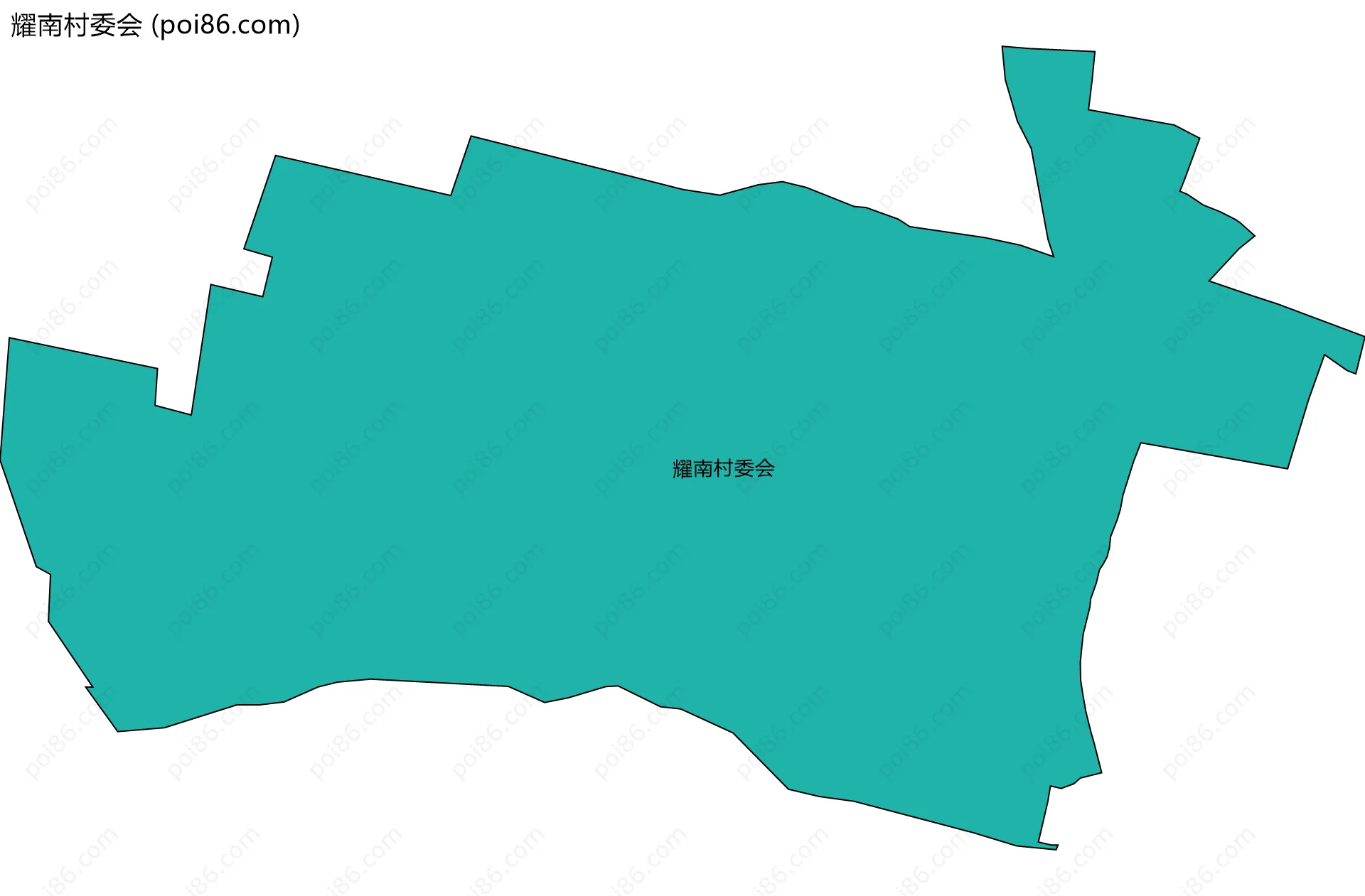 耀南村委会边界地图