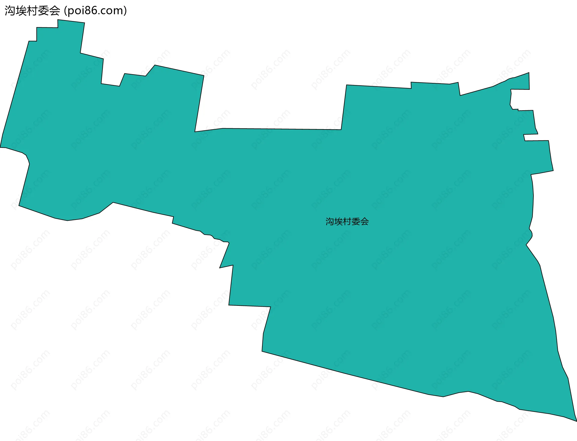 沟埃村委会边界地图