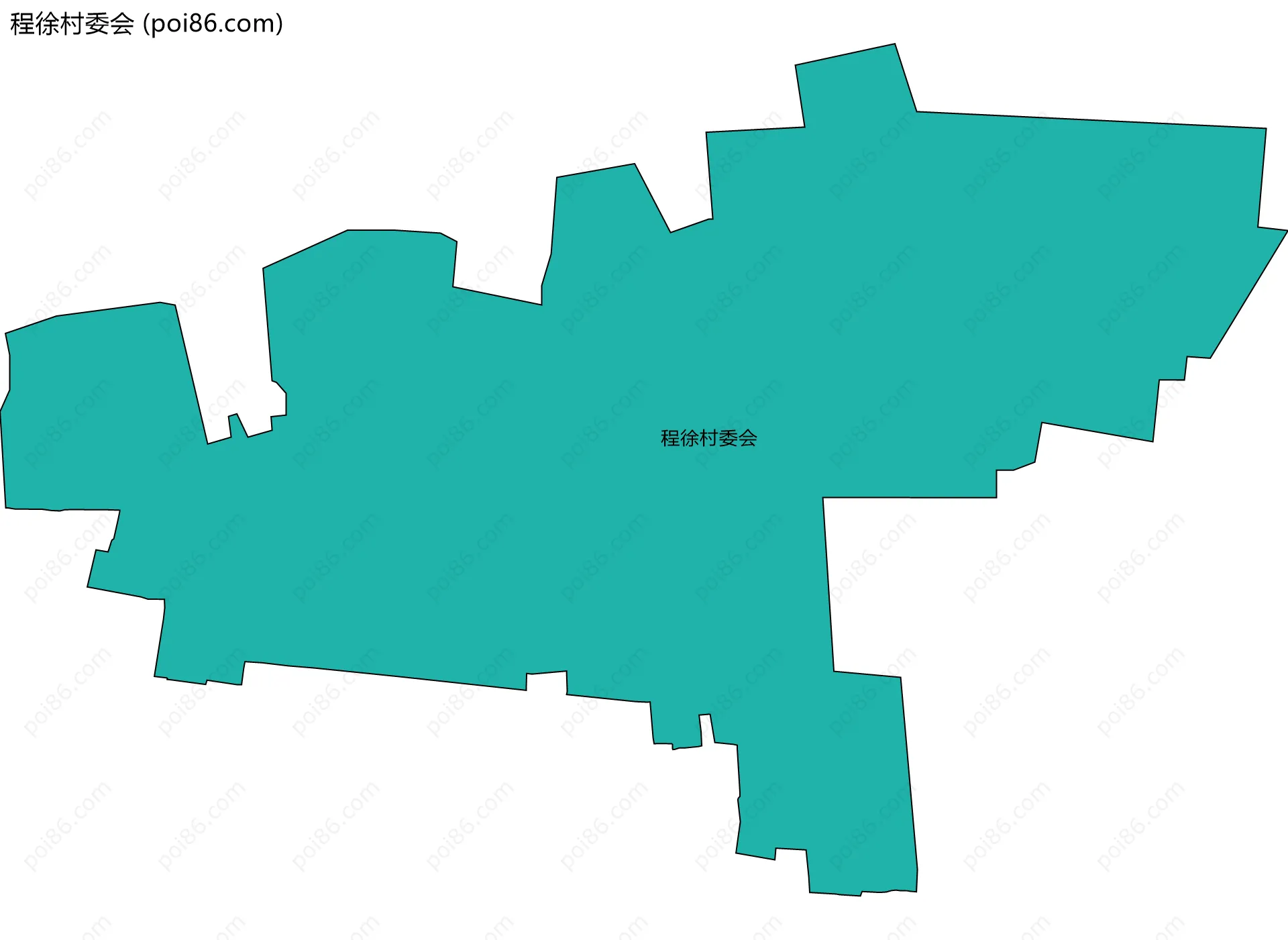 程徐村委会边界地图