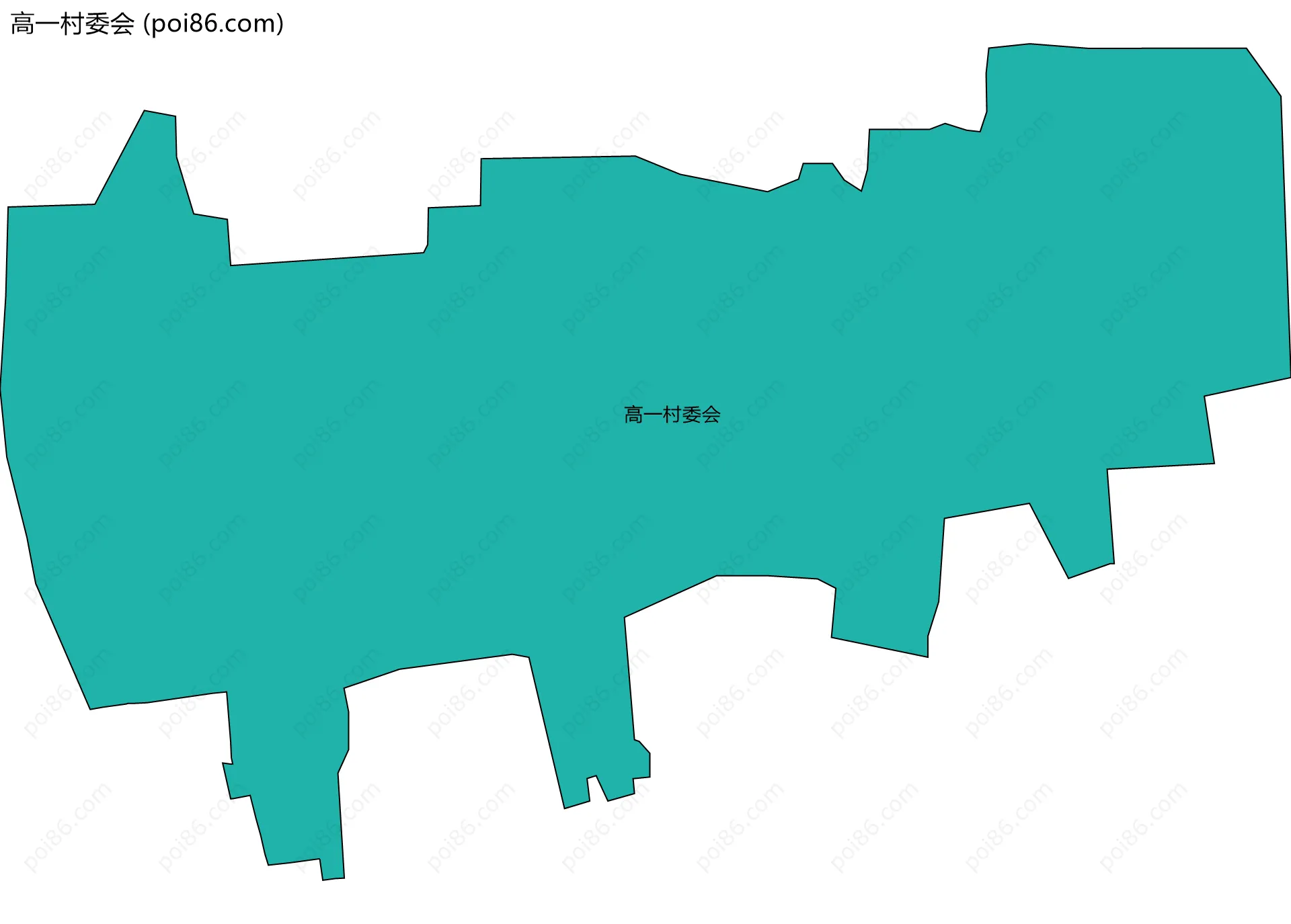 高一村委会边界地图