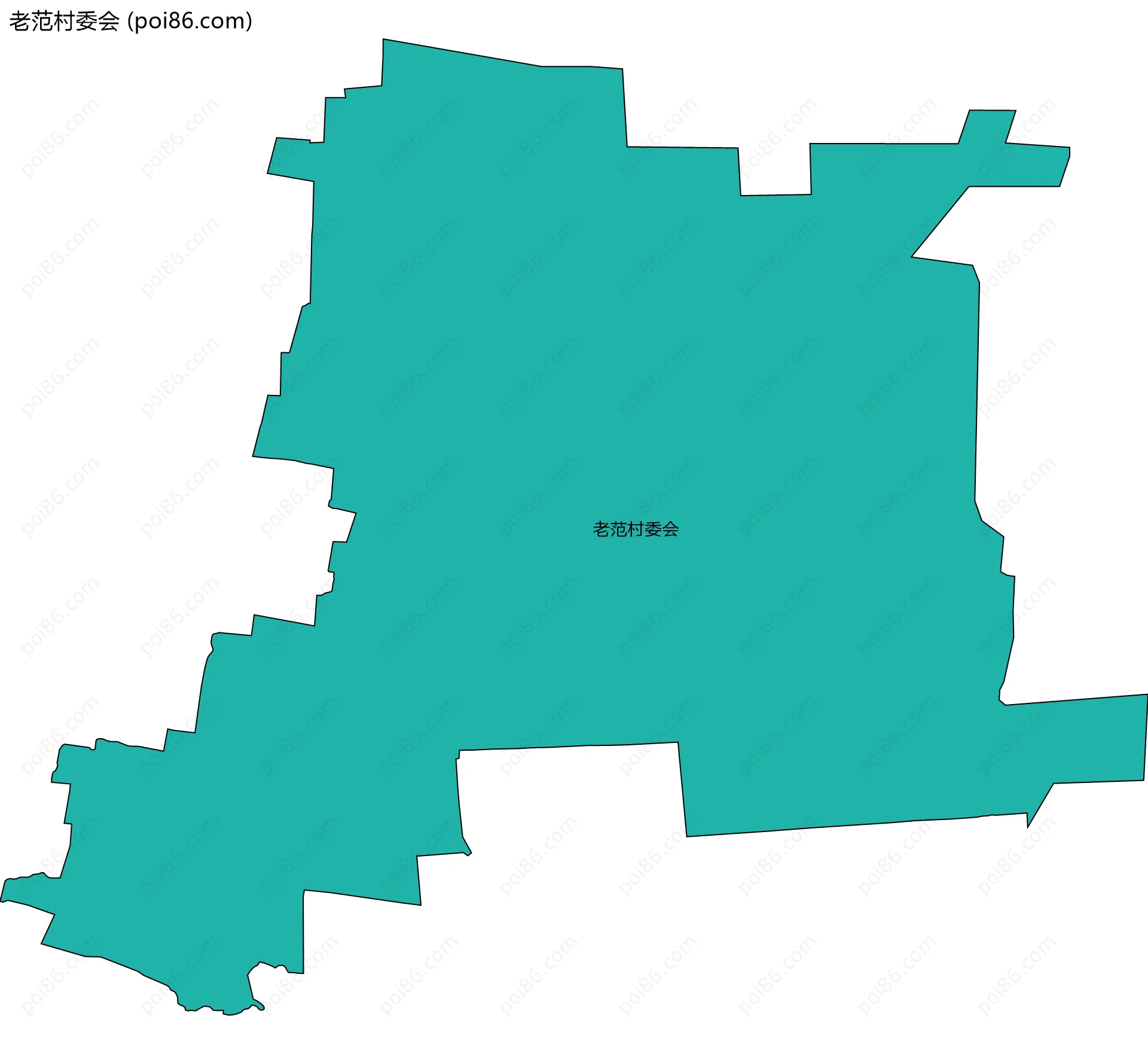 老范村委会边界地图