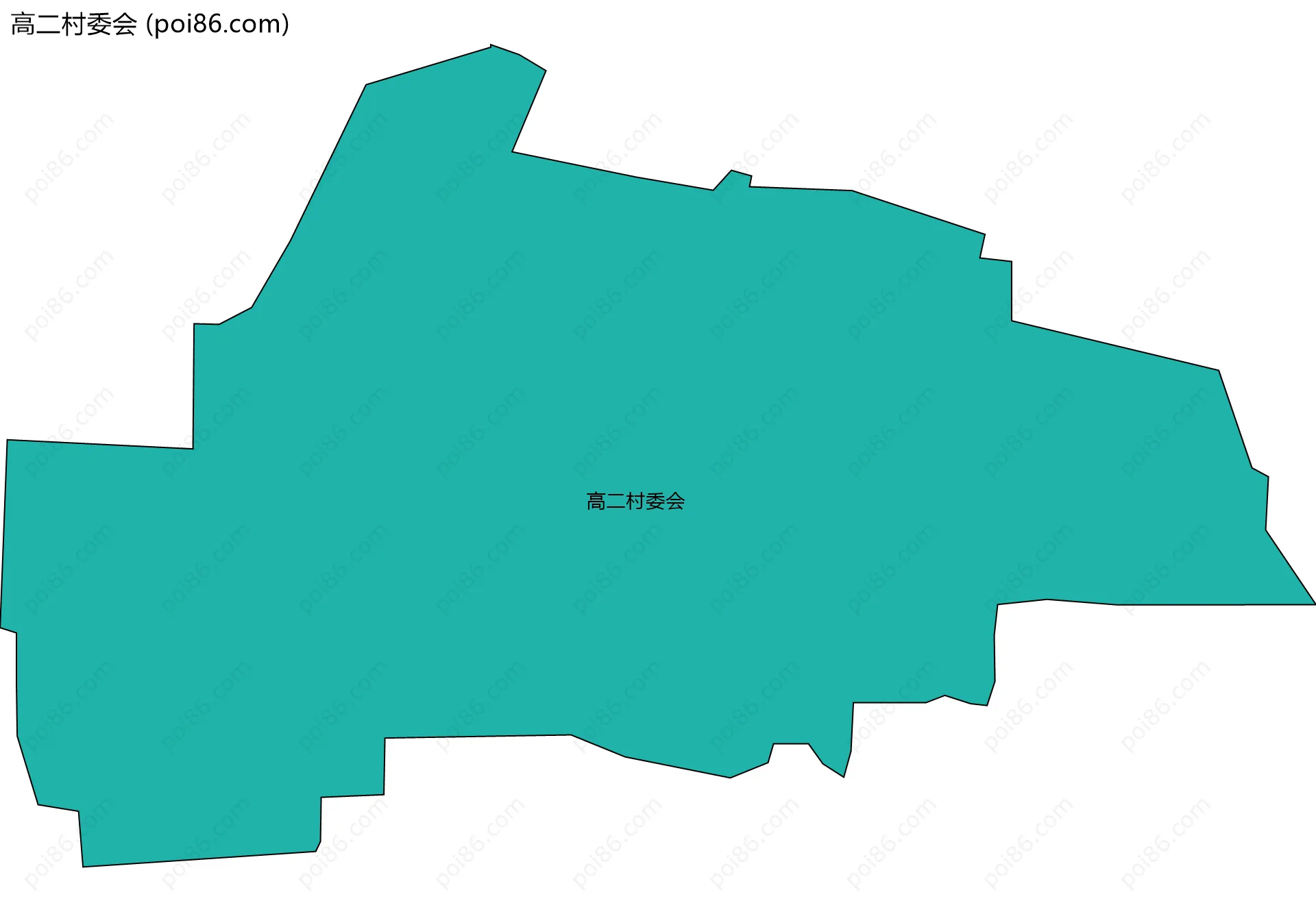高二村委会边界地图