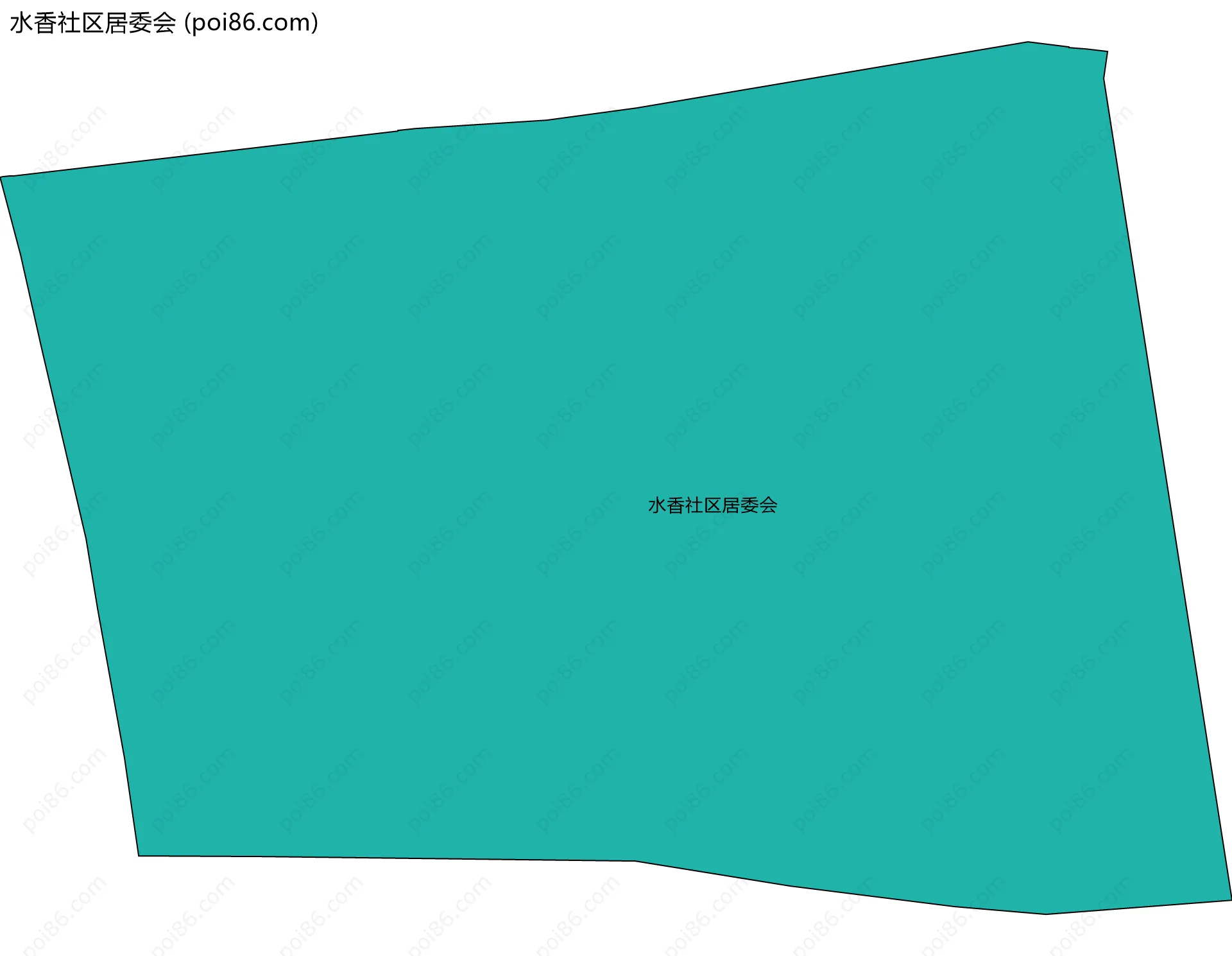 水香社区居委会边界地图