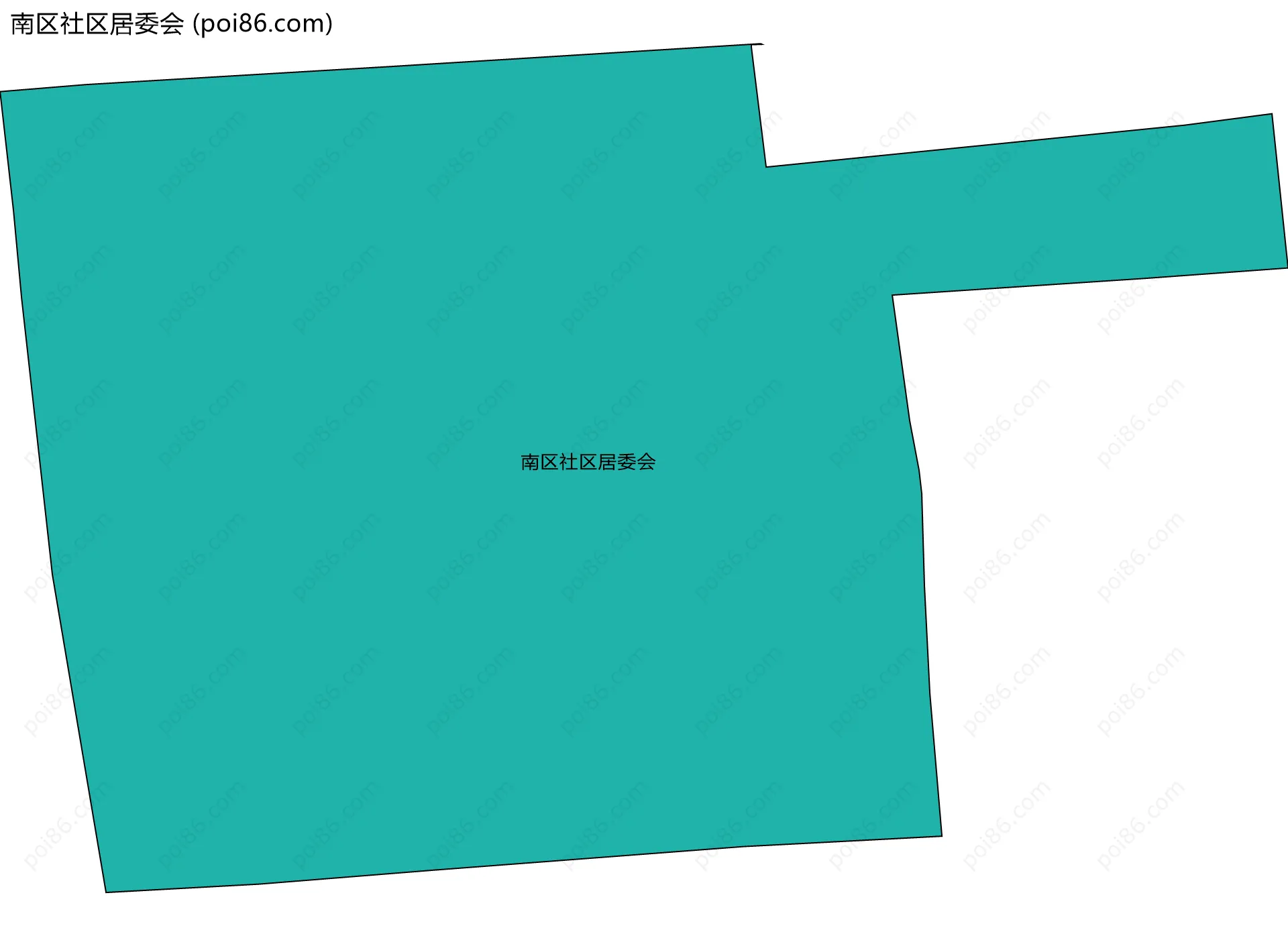 南区社区居委会边界地图