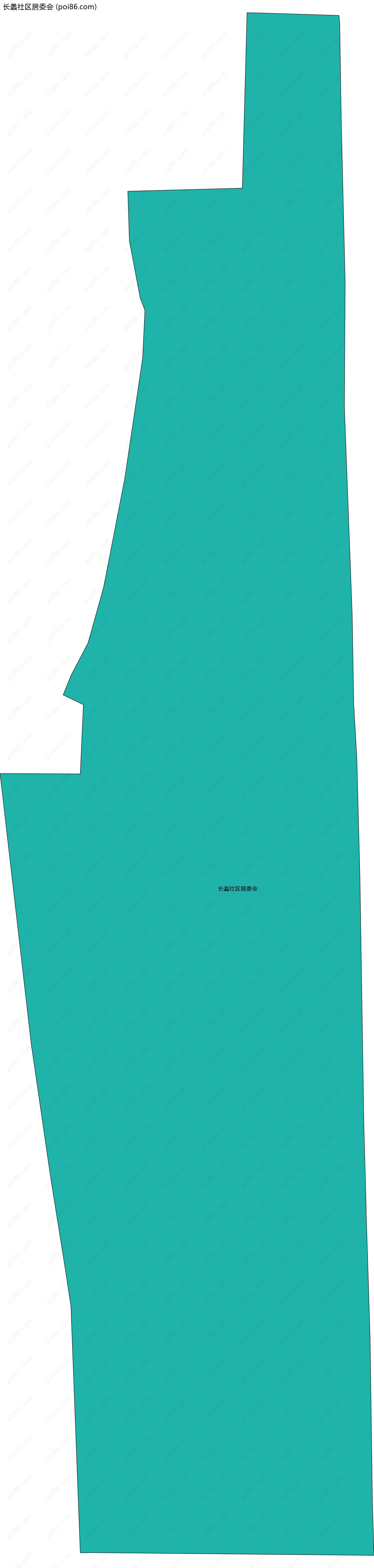 长蠡社区居委会边界地图