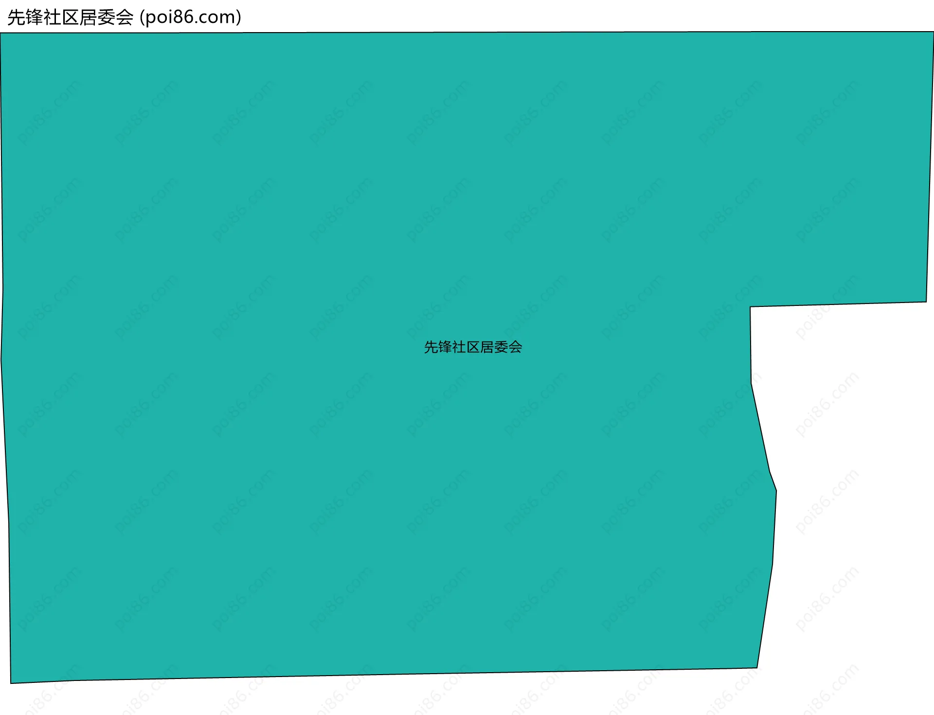 先锋社区居委会边界地图