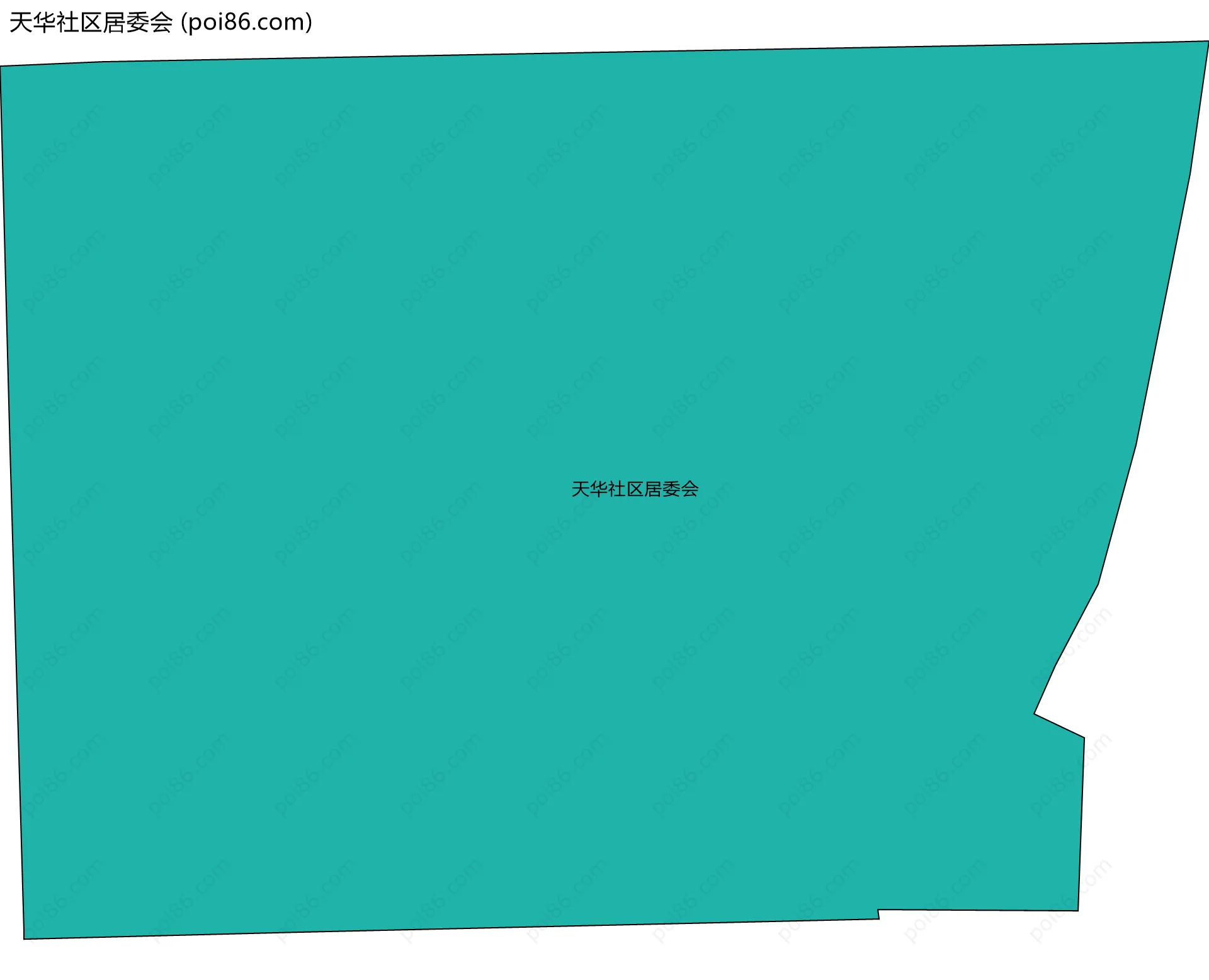 天华社区居委会边界地图