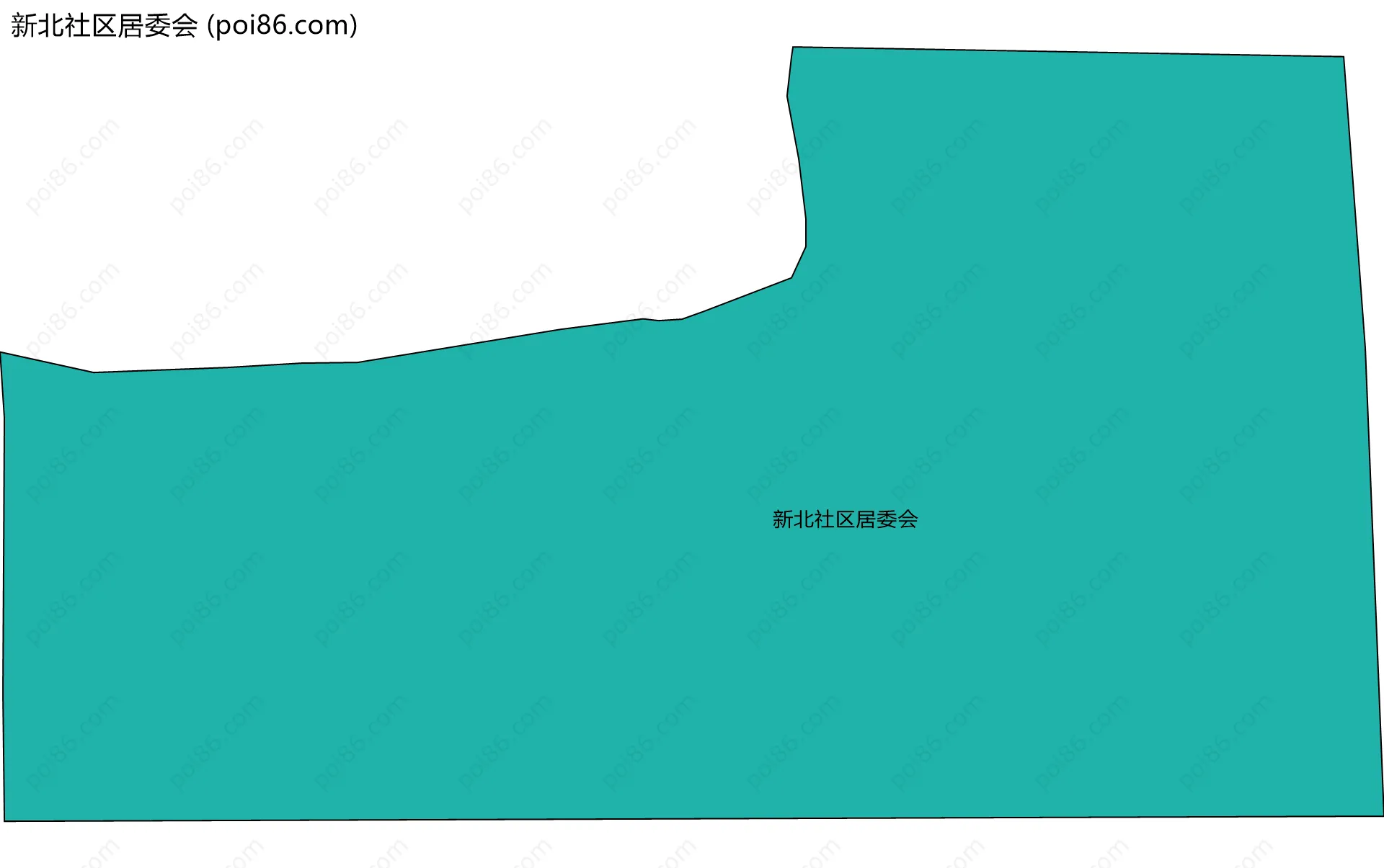 新北社区居委会边界地图