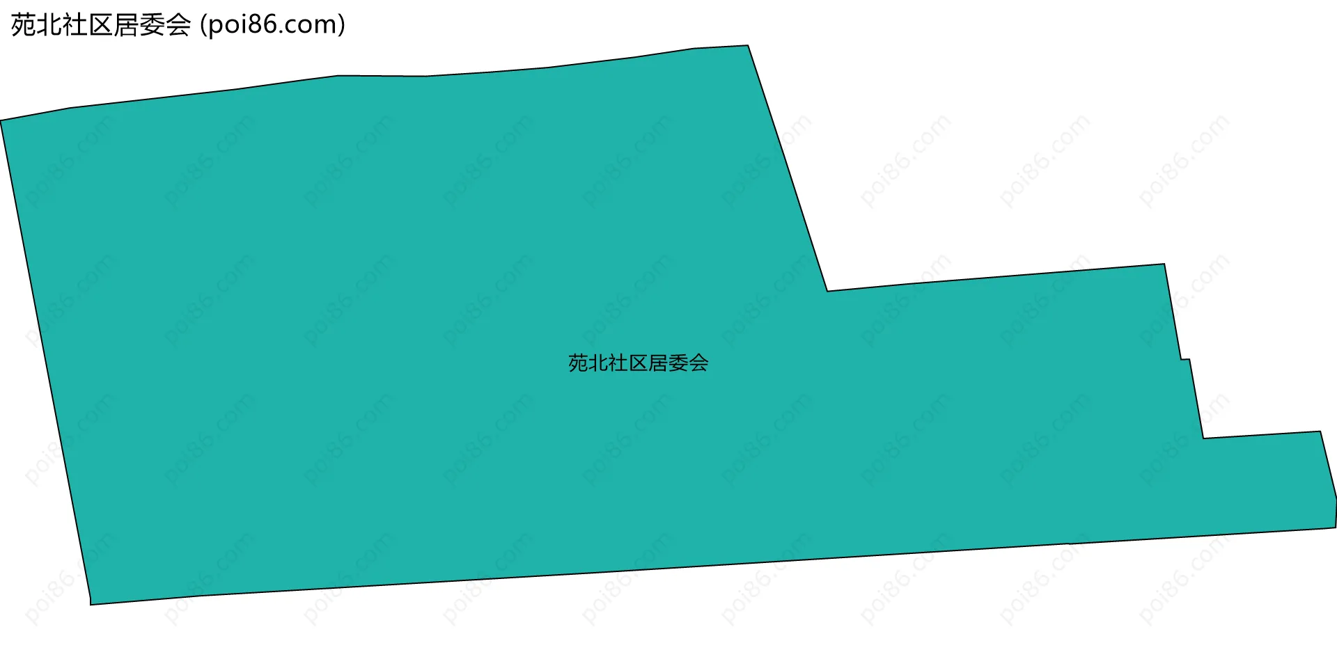 苑北社区居委会边界地图