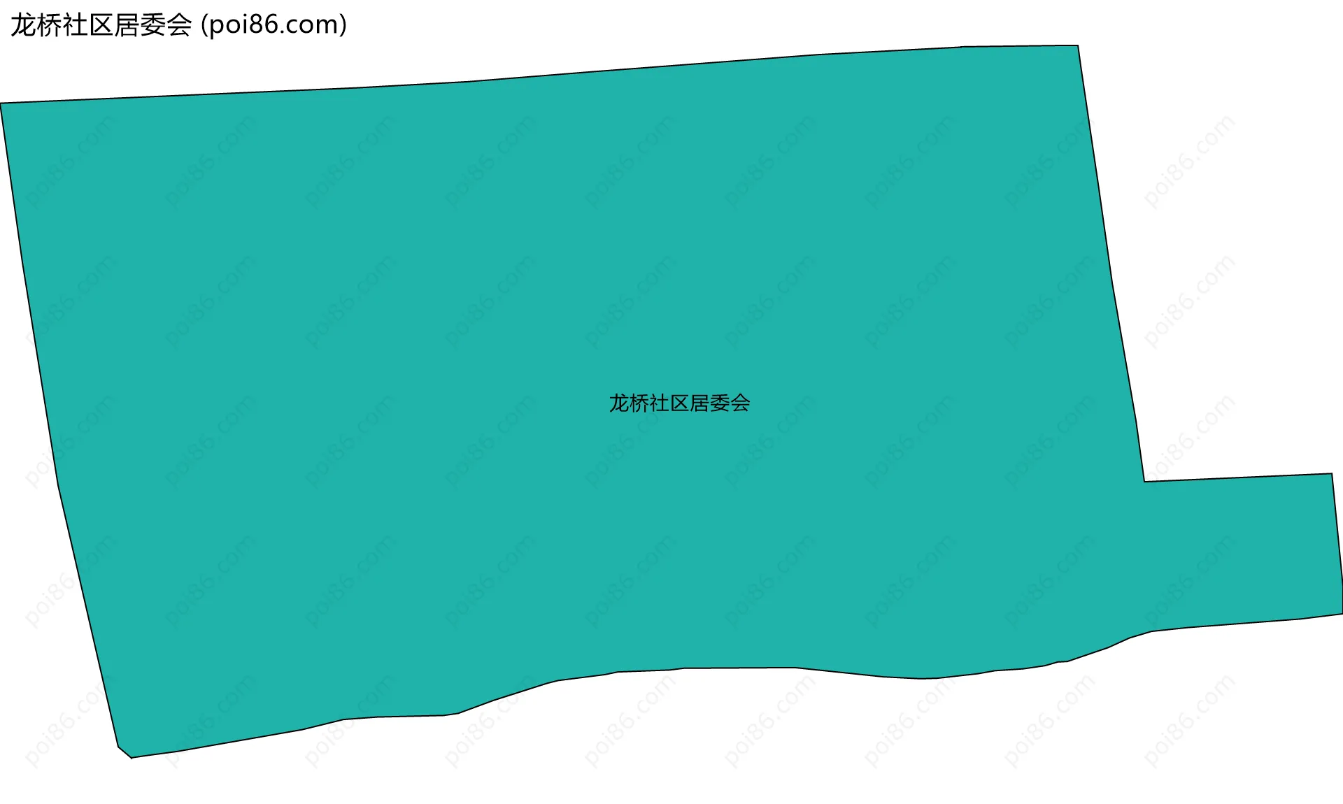 龙桥社区居委会边界地图