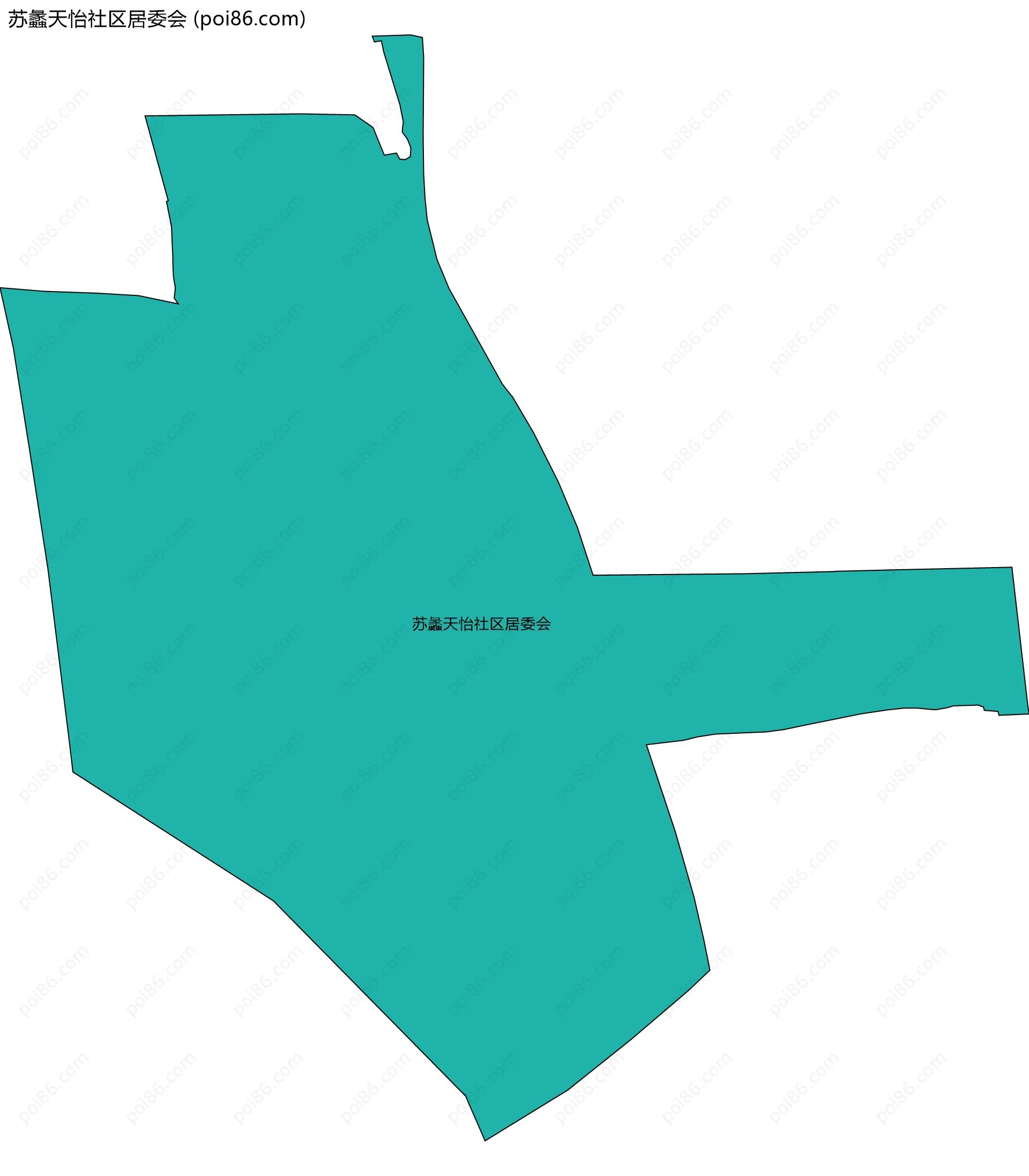 苏蠡天怡社区居委会边界地图