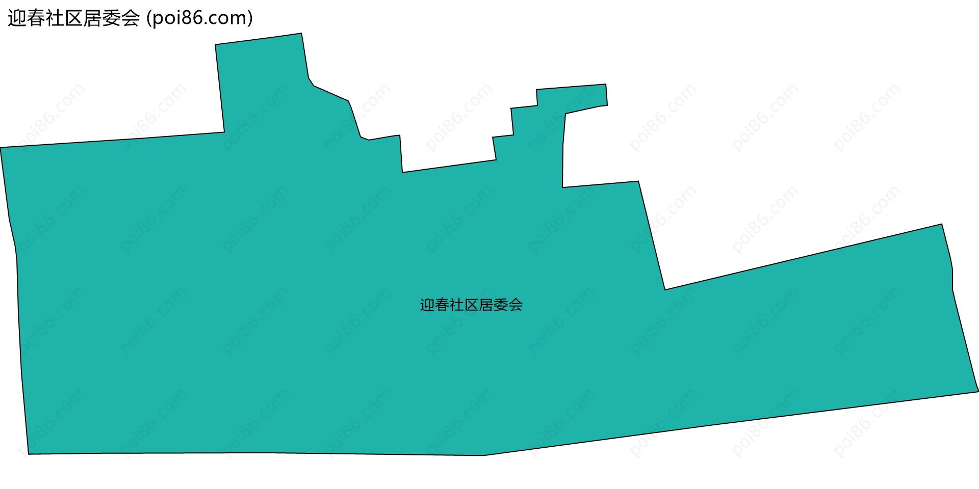 迎春社区居委会边界地图