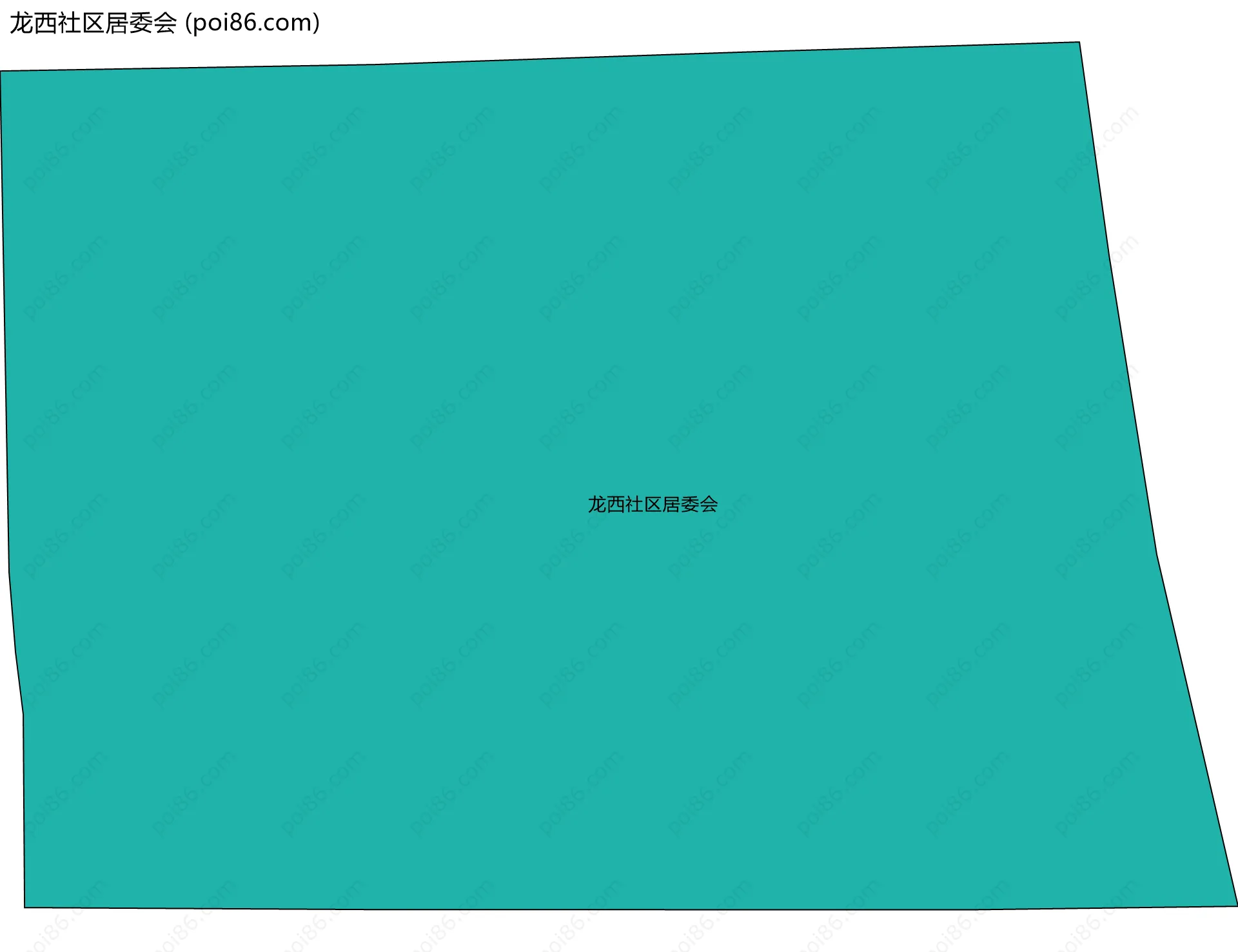 龙西社区居委会边界地图