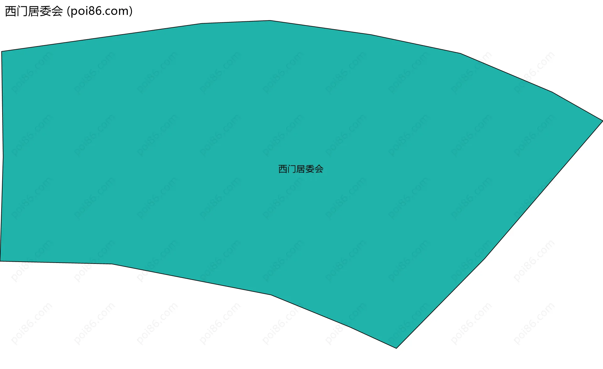 西门居委会边界地图