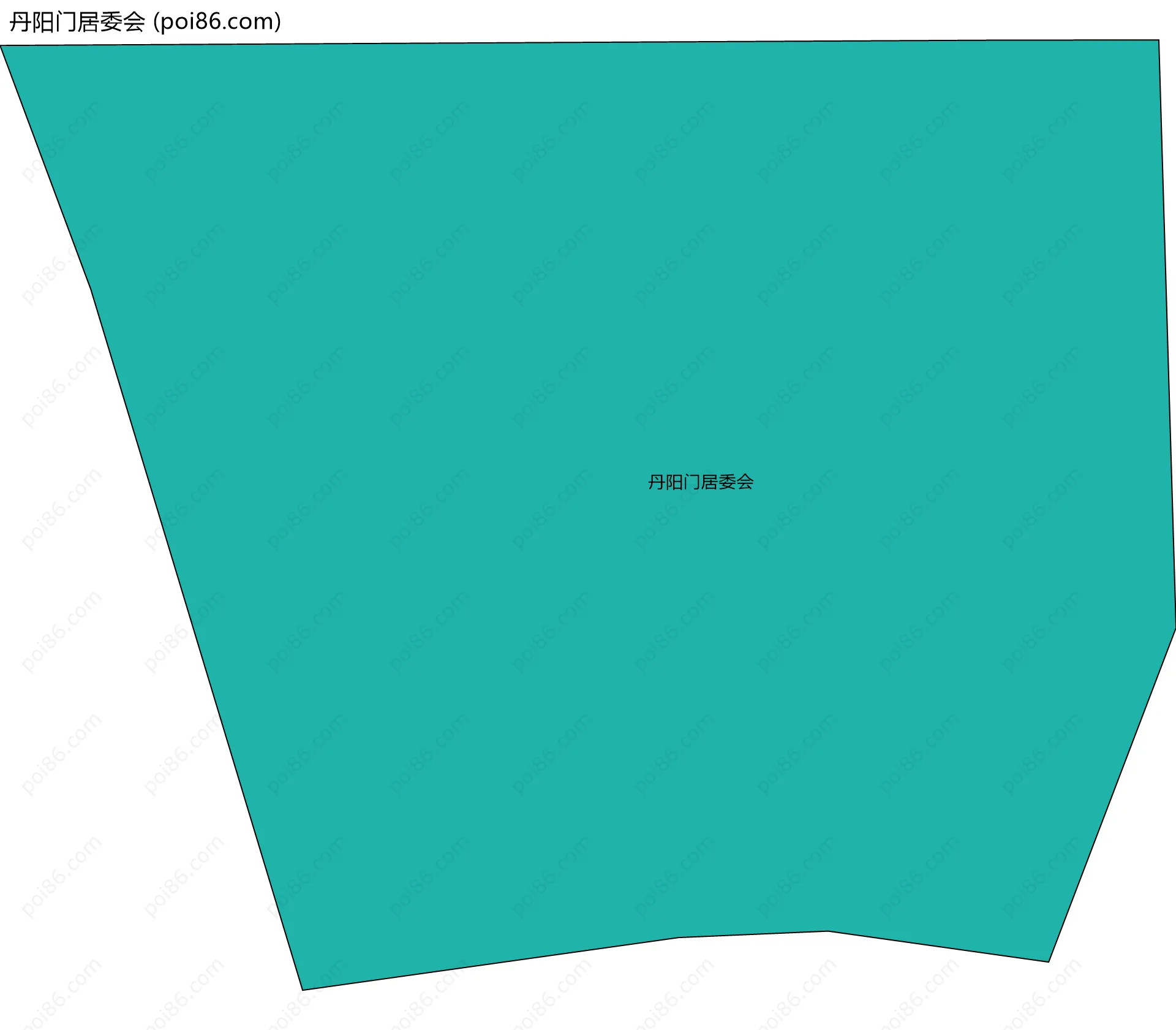 丹阳门居委会边界地图