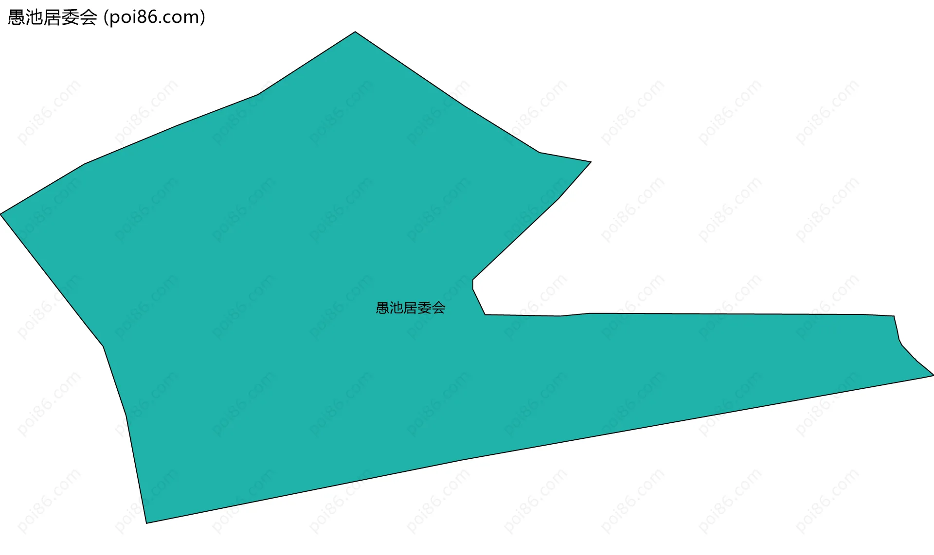 愚池居委会边界地图