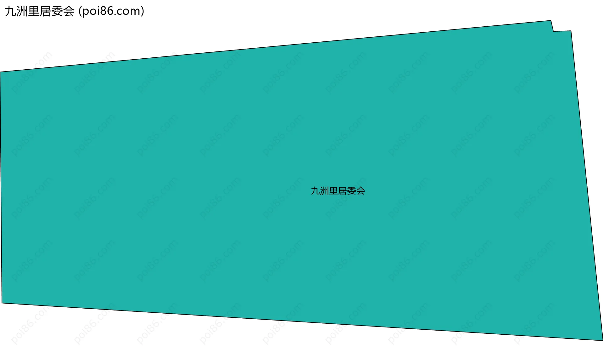九洲里居委会边界地图