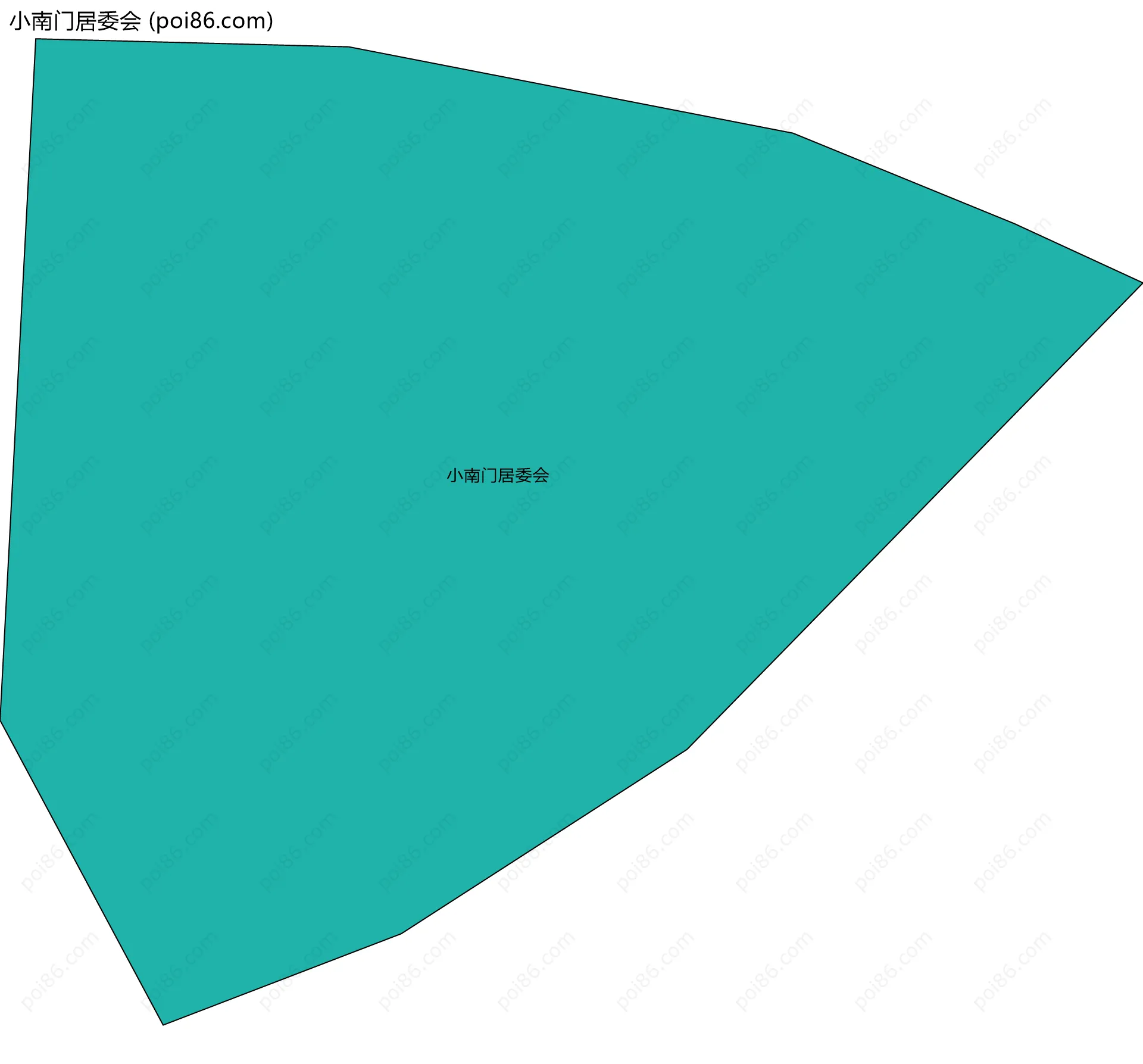 小南门居委会边界地图