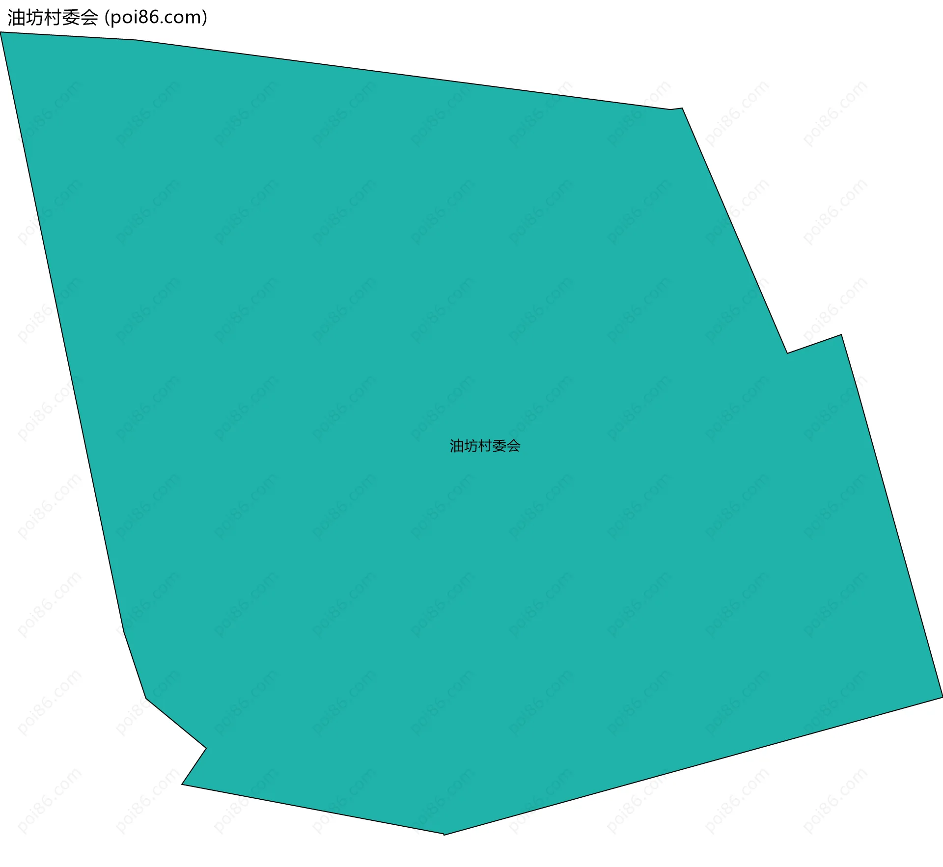 油坊村委会边界地图
