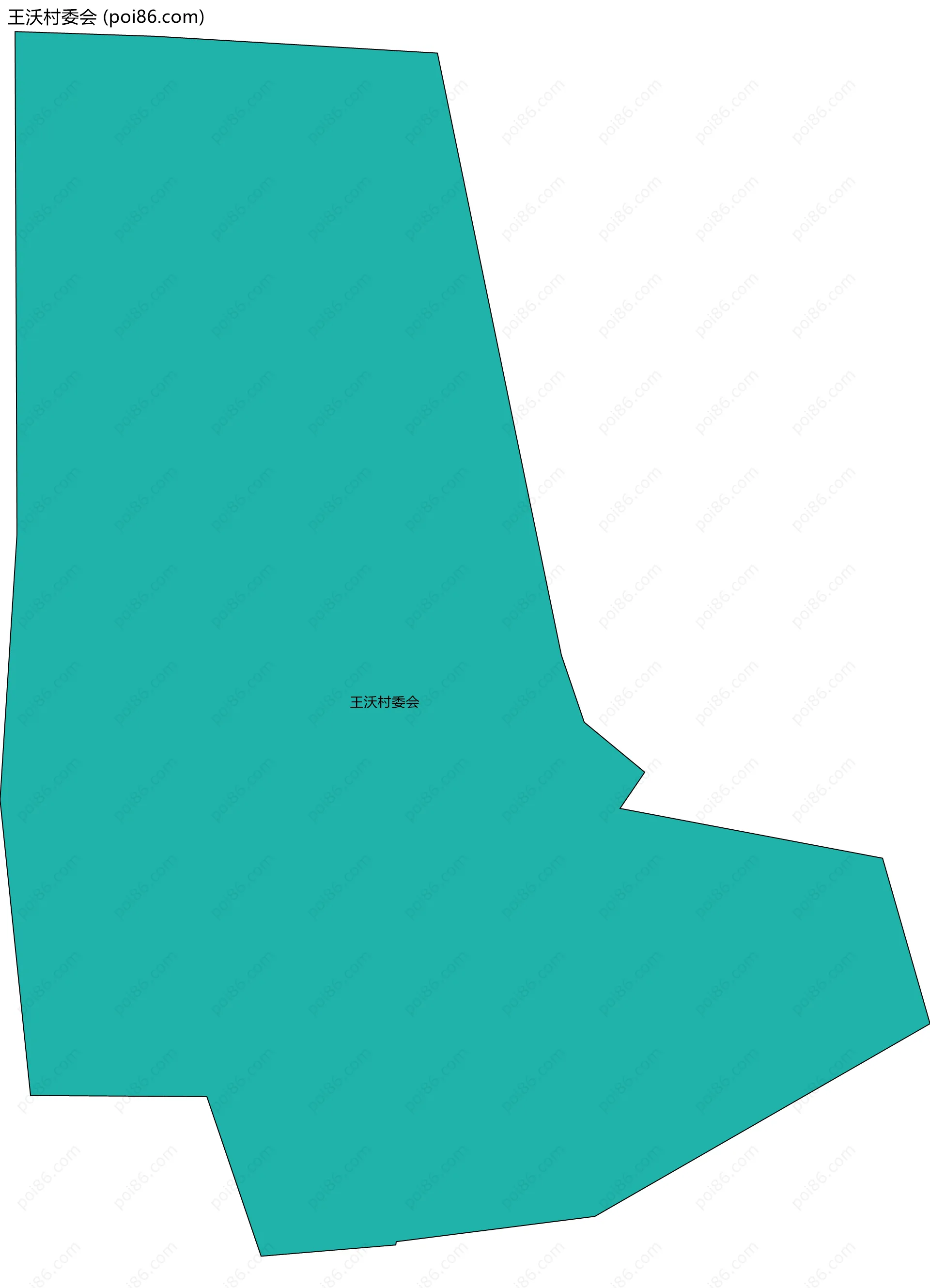 王沃村委会边界地图
