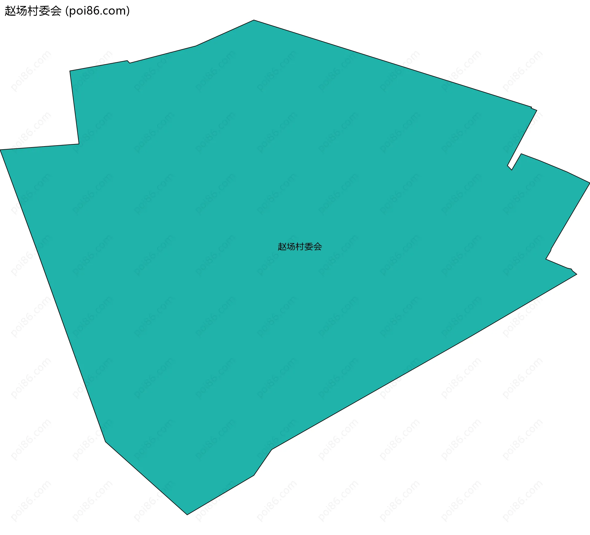 赵场村委会边界地图