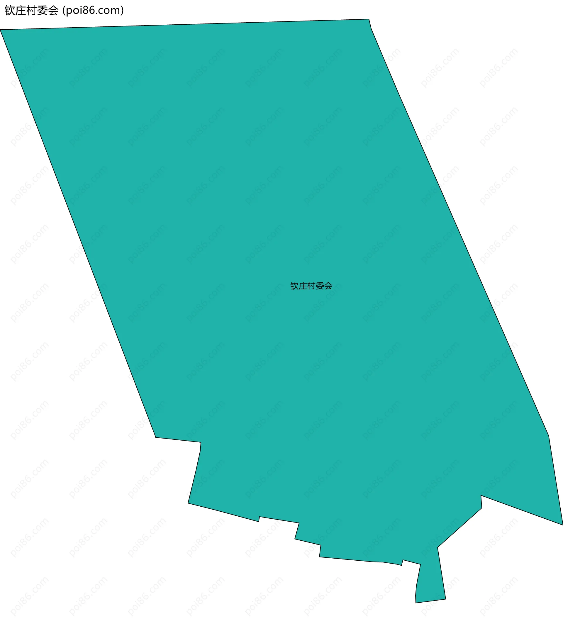 钦庄村委会边界地图