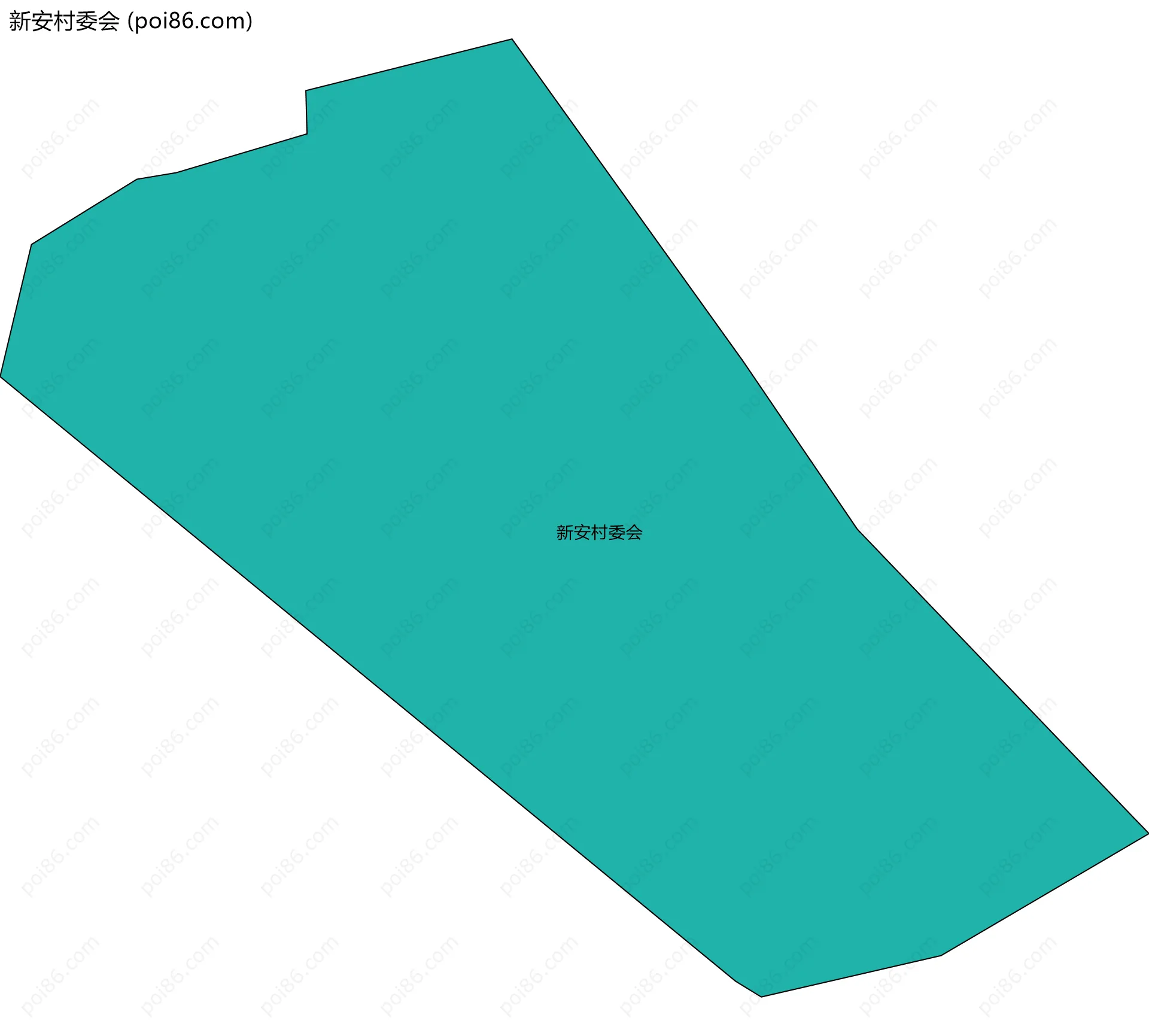 新安村委会边界地图