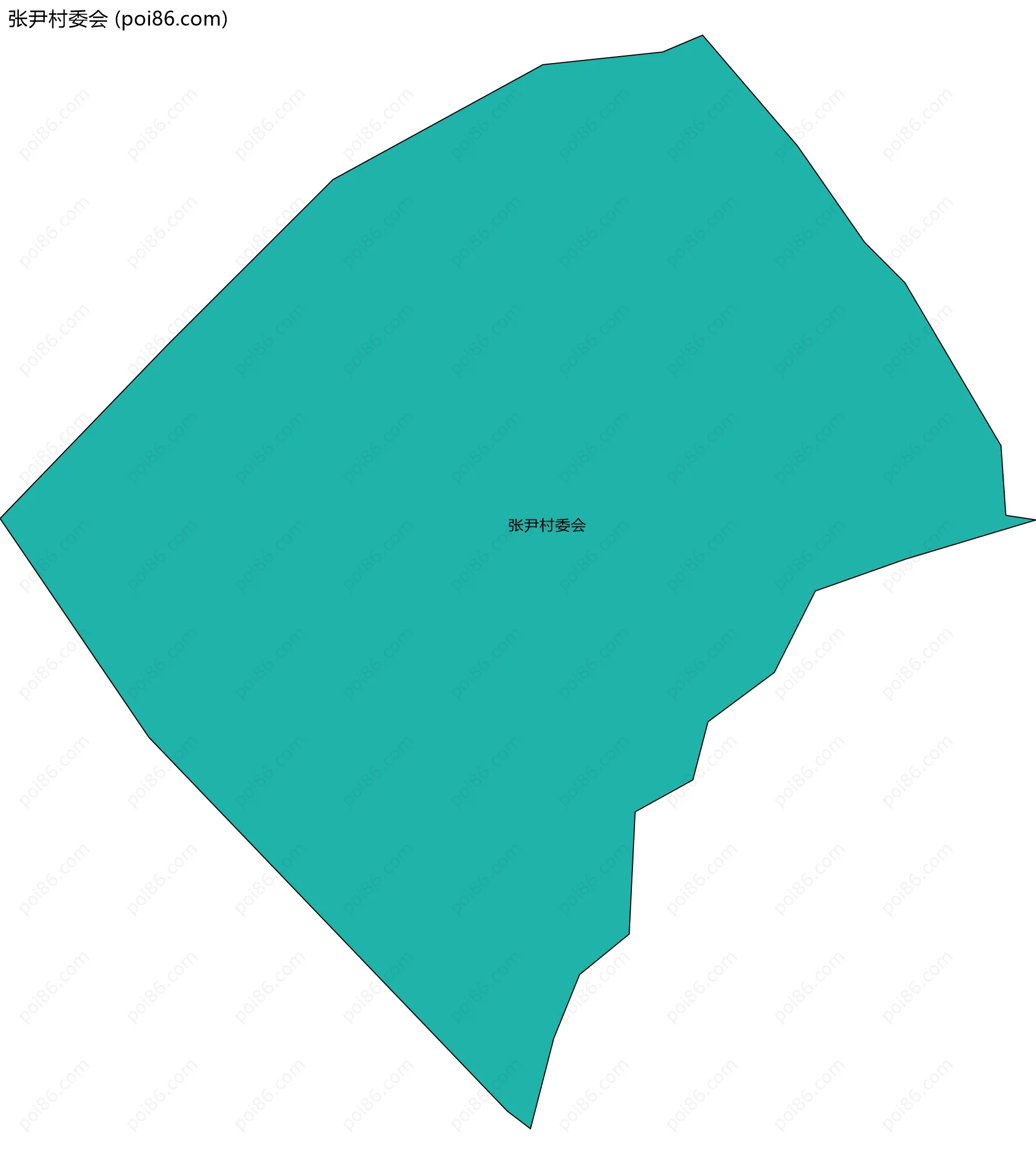 张尹村委会边界地图