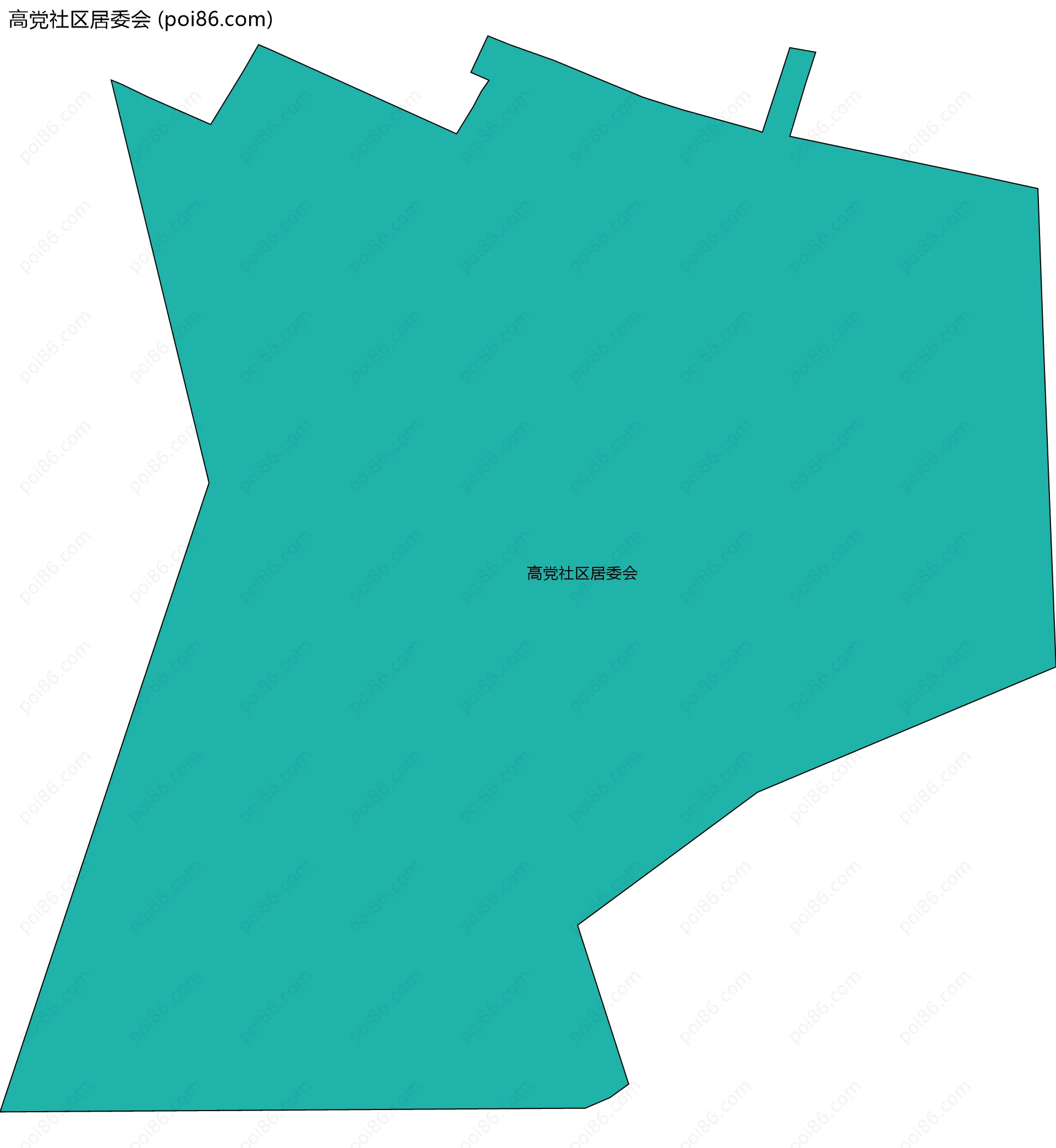 高党社区居委会边界地图