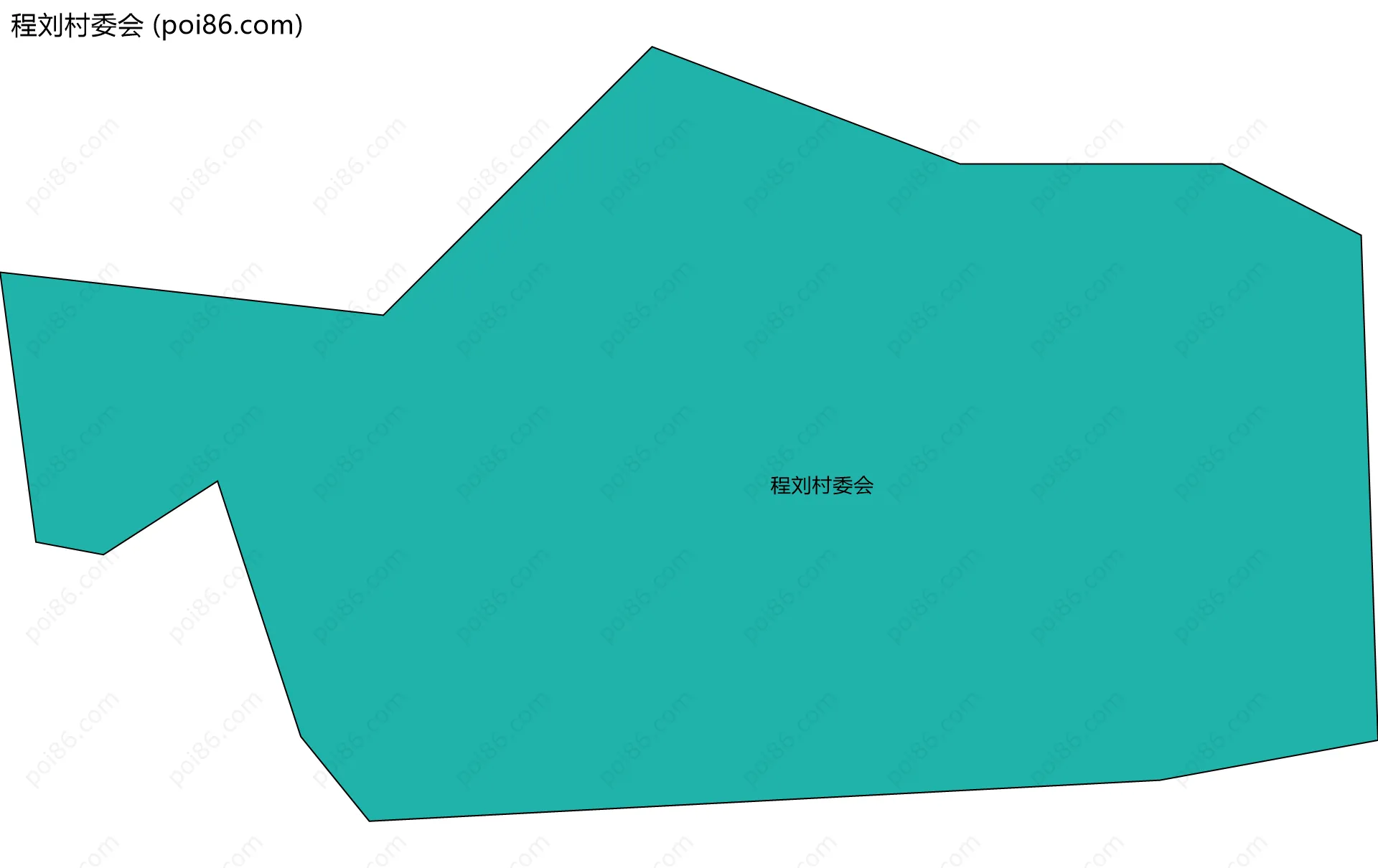 程刘村委会边界地图