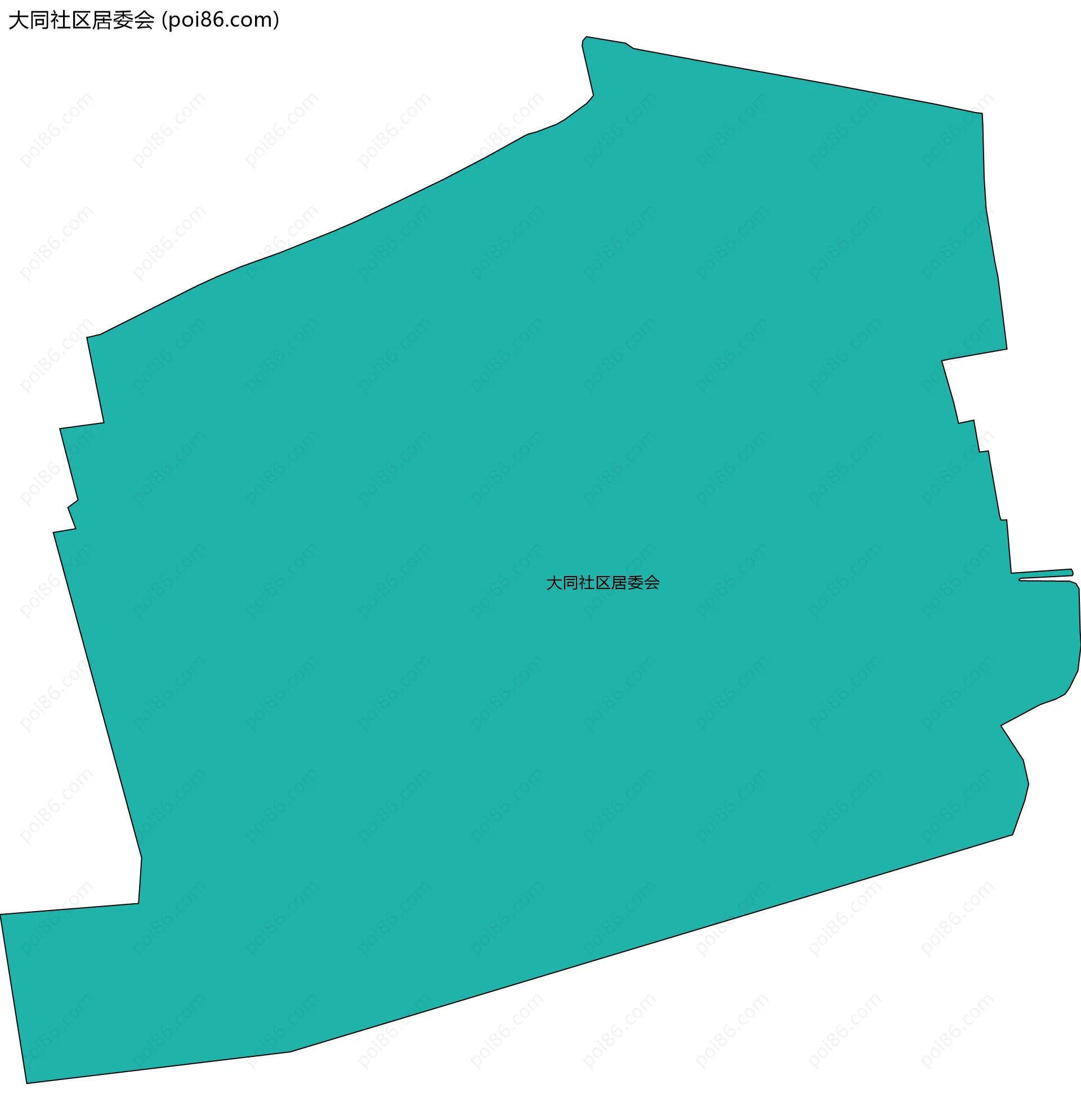 大同社区居委会边界地图