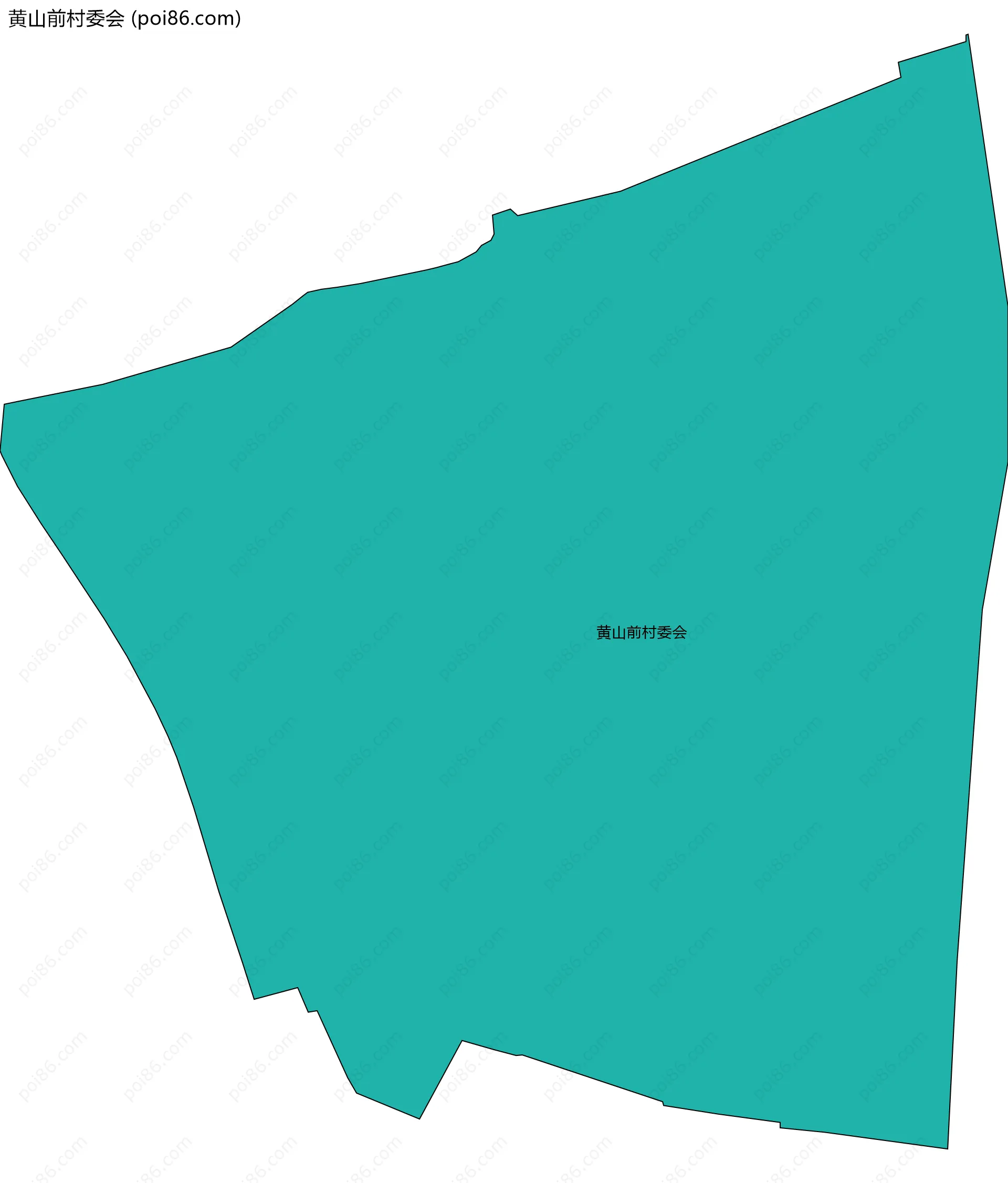 黄山前村委会边界地图