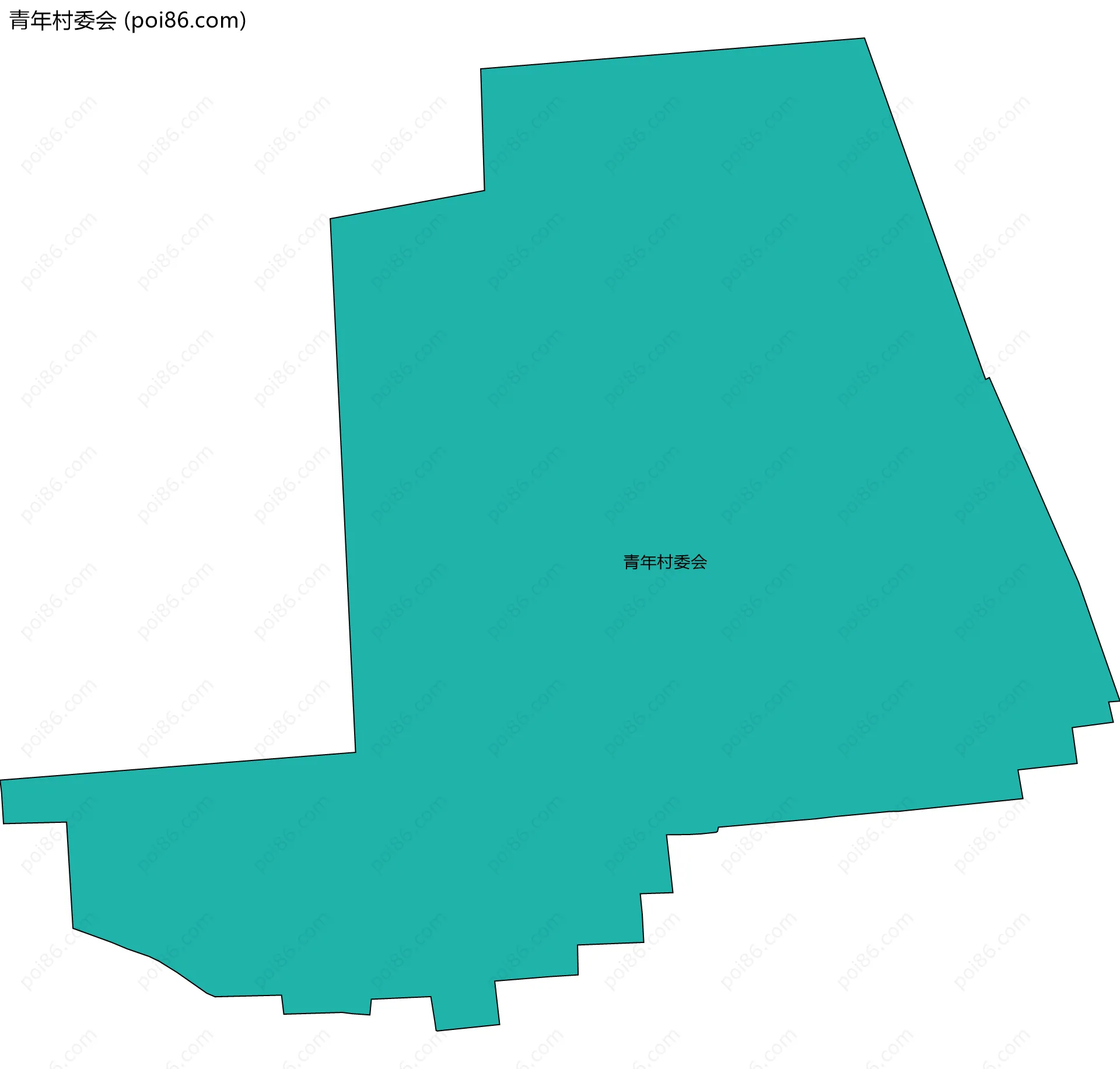青年村委会边界地图