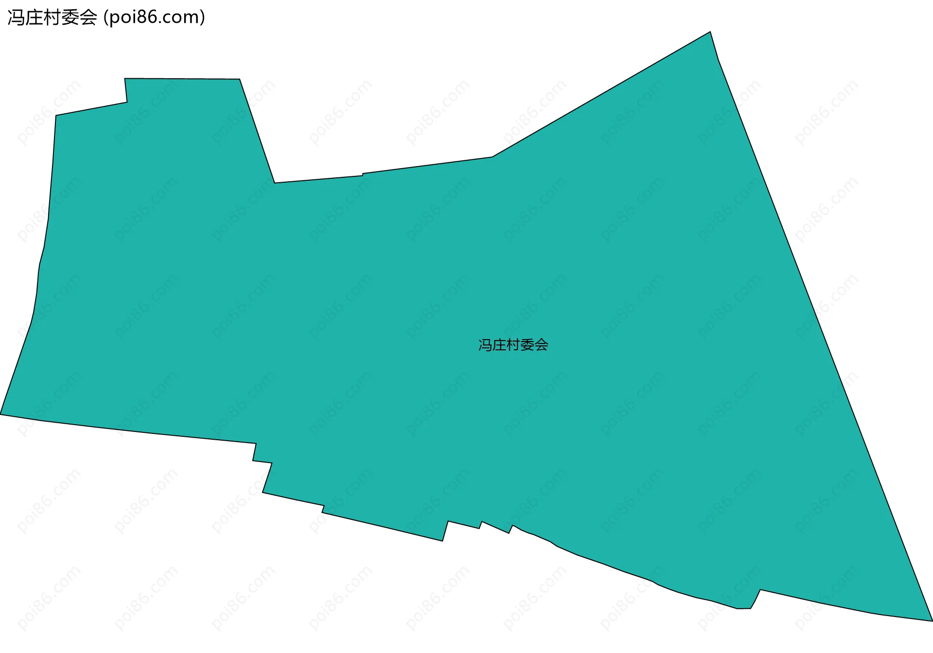 冯庄村委会边界地图