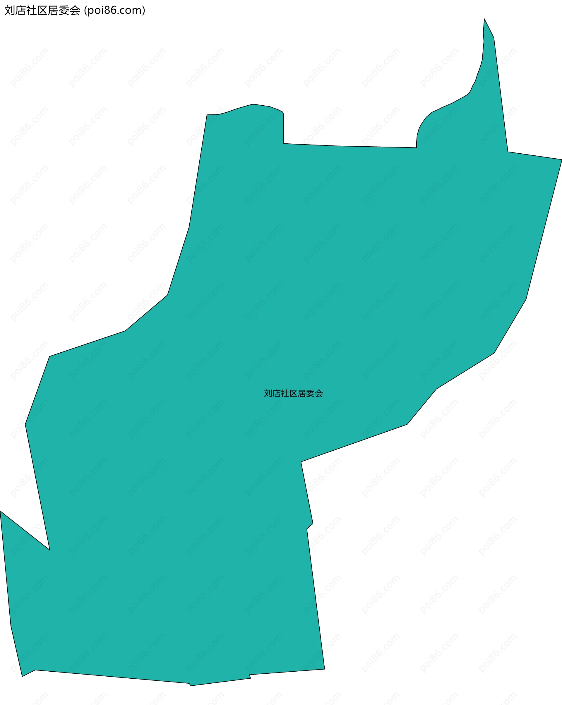 刘店社区居委会边界地图