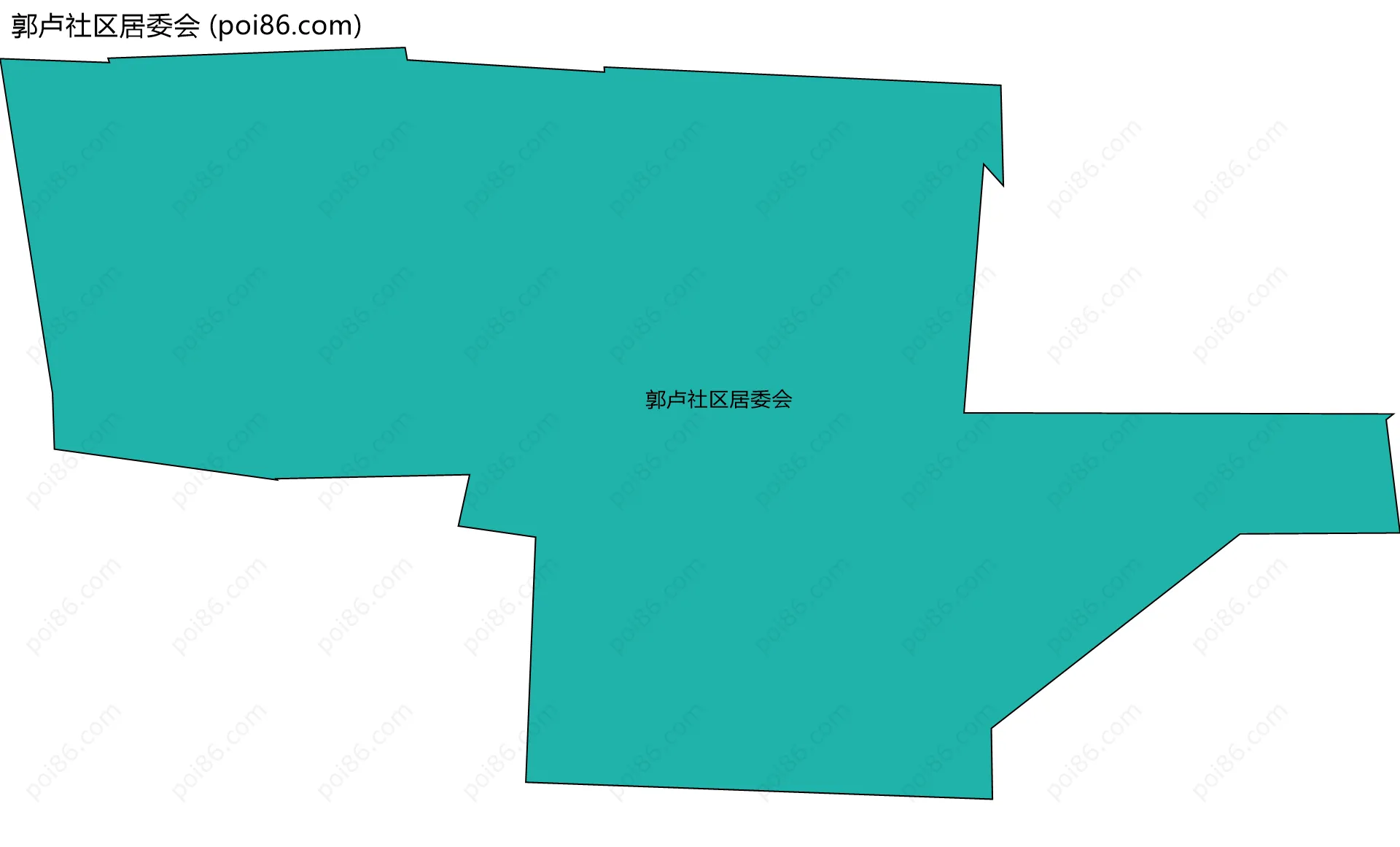 郭卢社区居委会边界地图