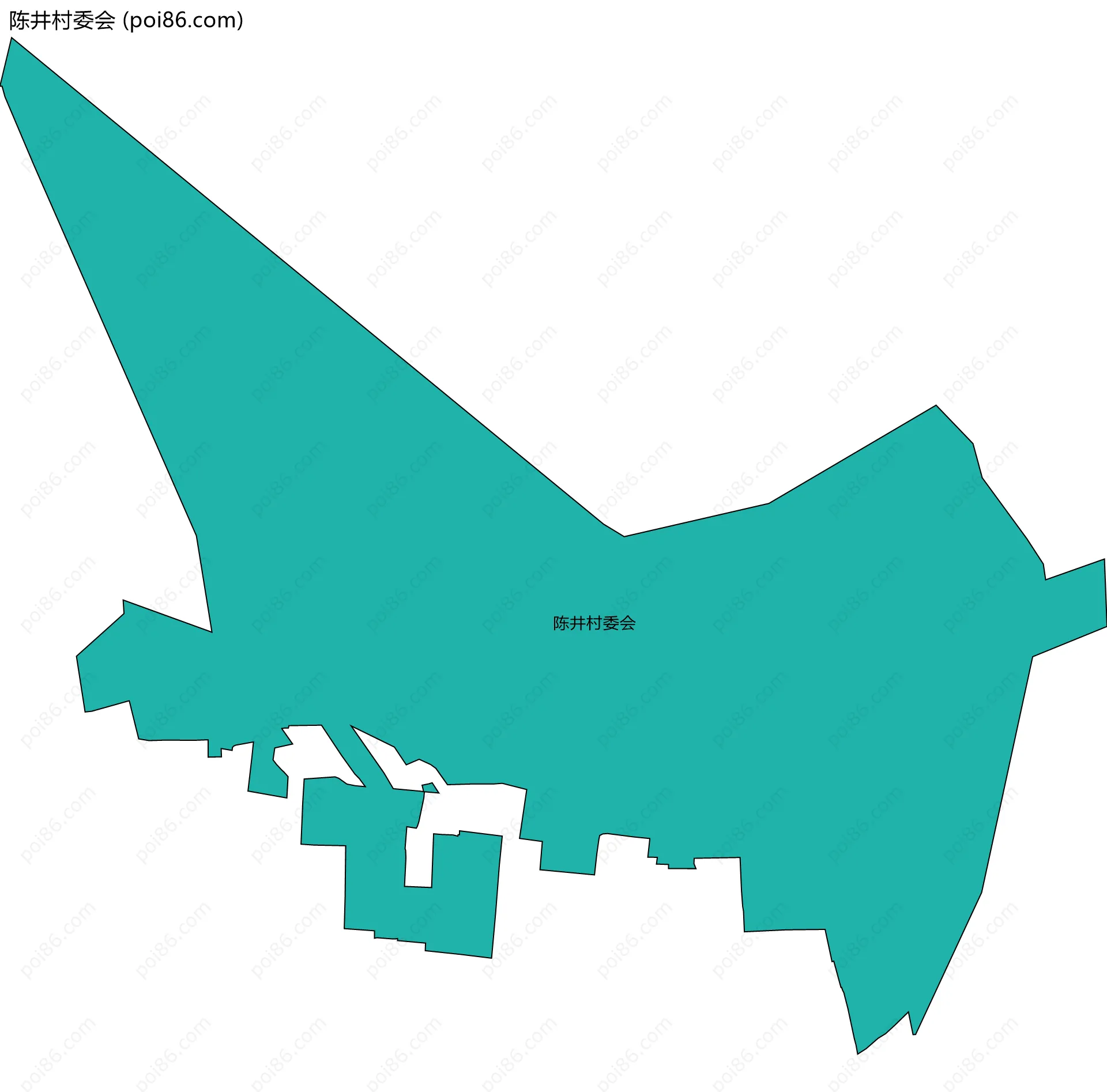 陈井村委会边界地图