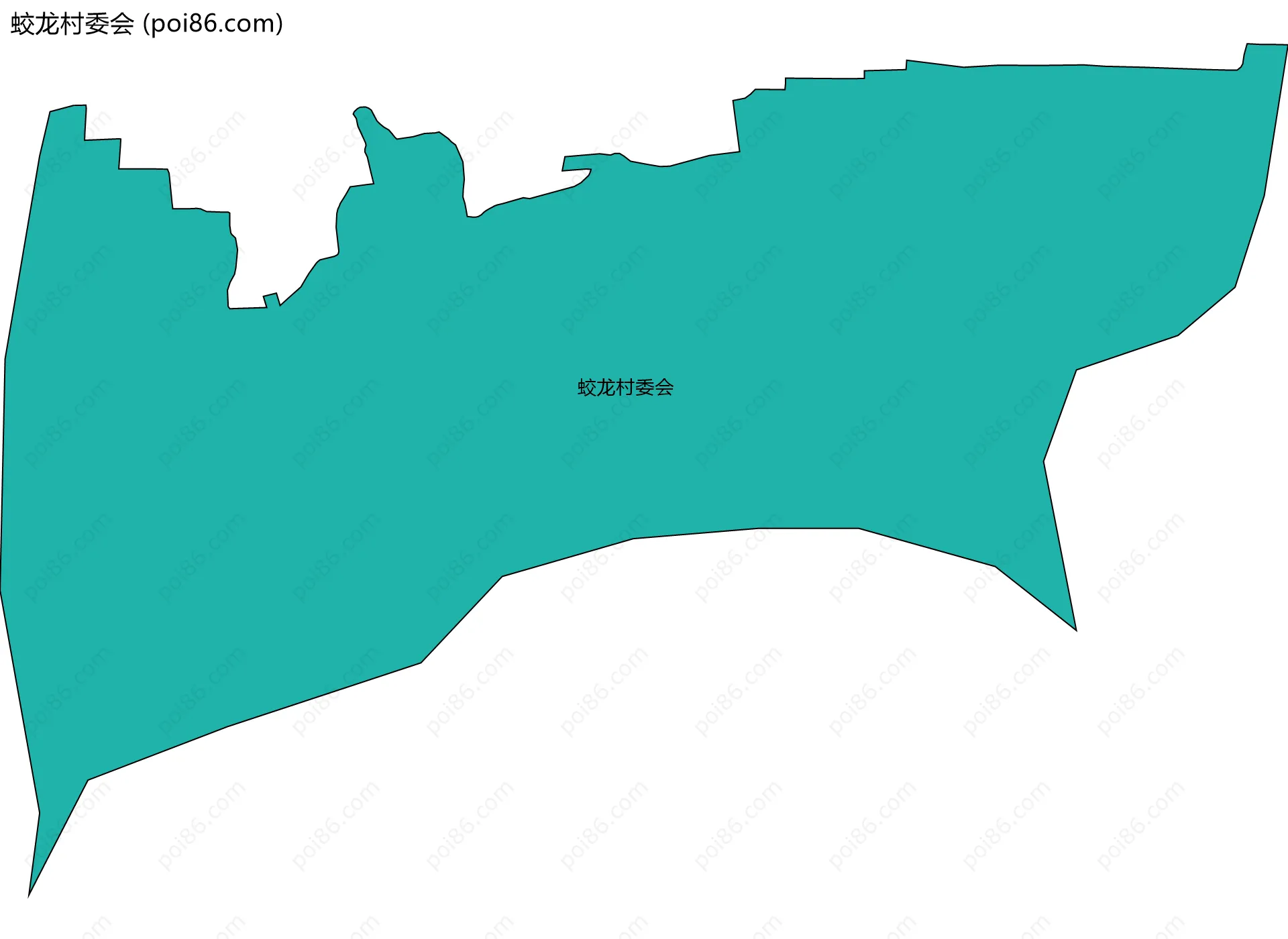蛟龙村委会边界地图
