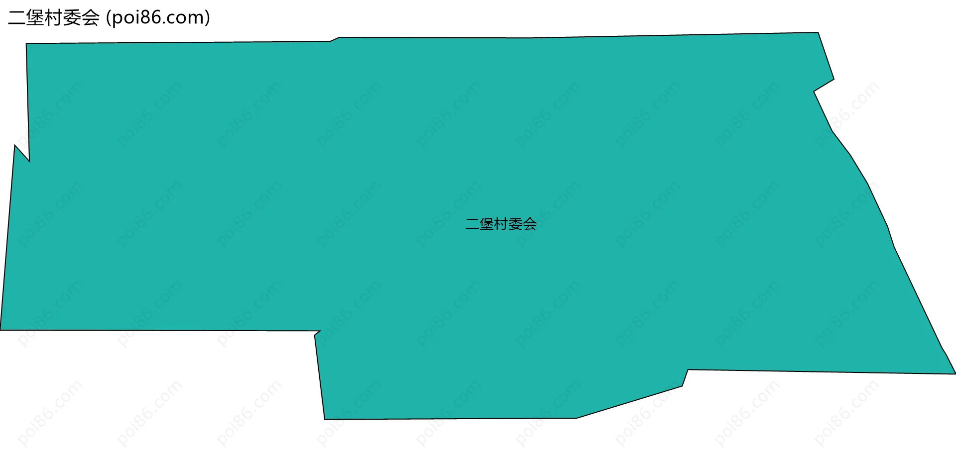 二堡村委会边界地图