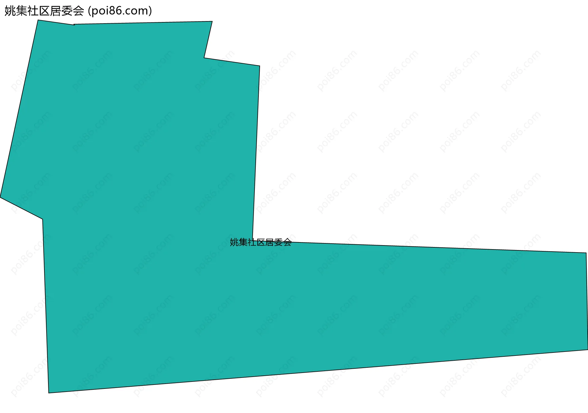 姚集社区居委会边界地图