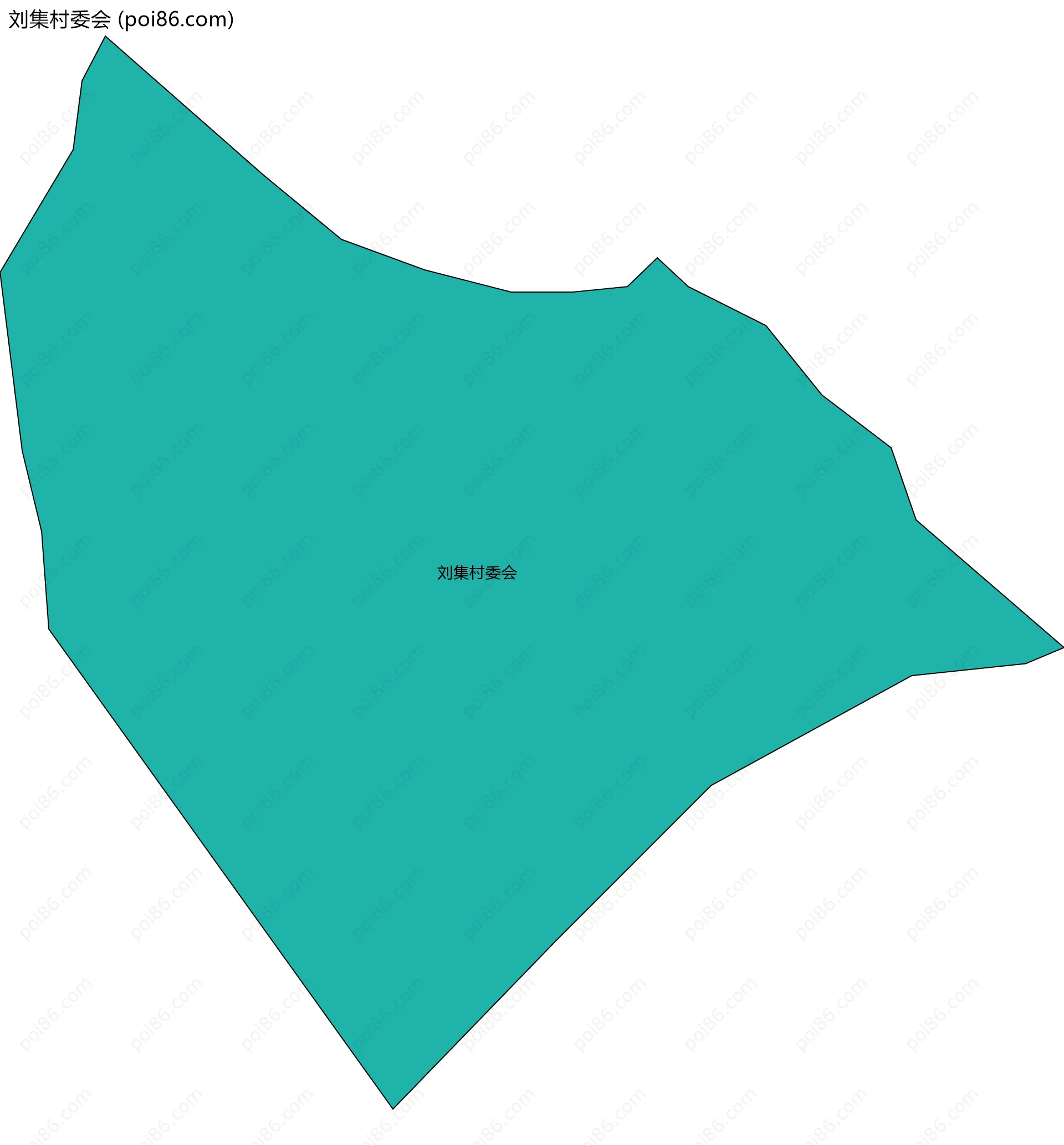 刘集村委会边界地图