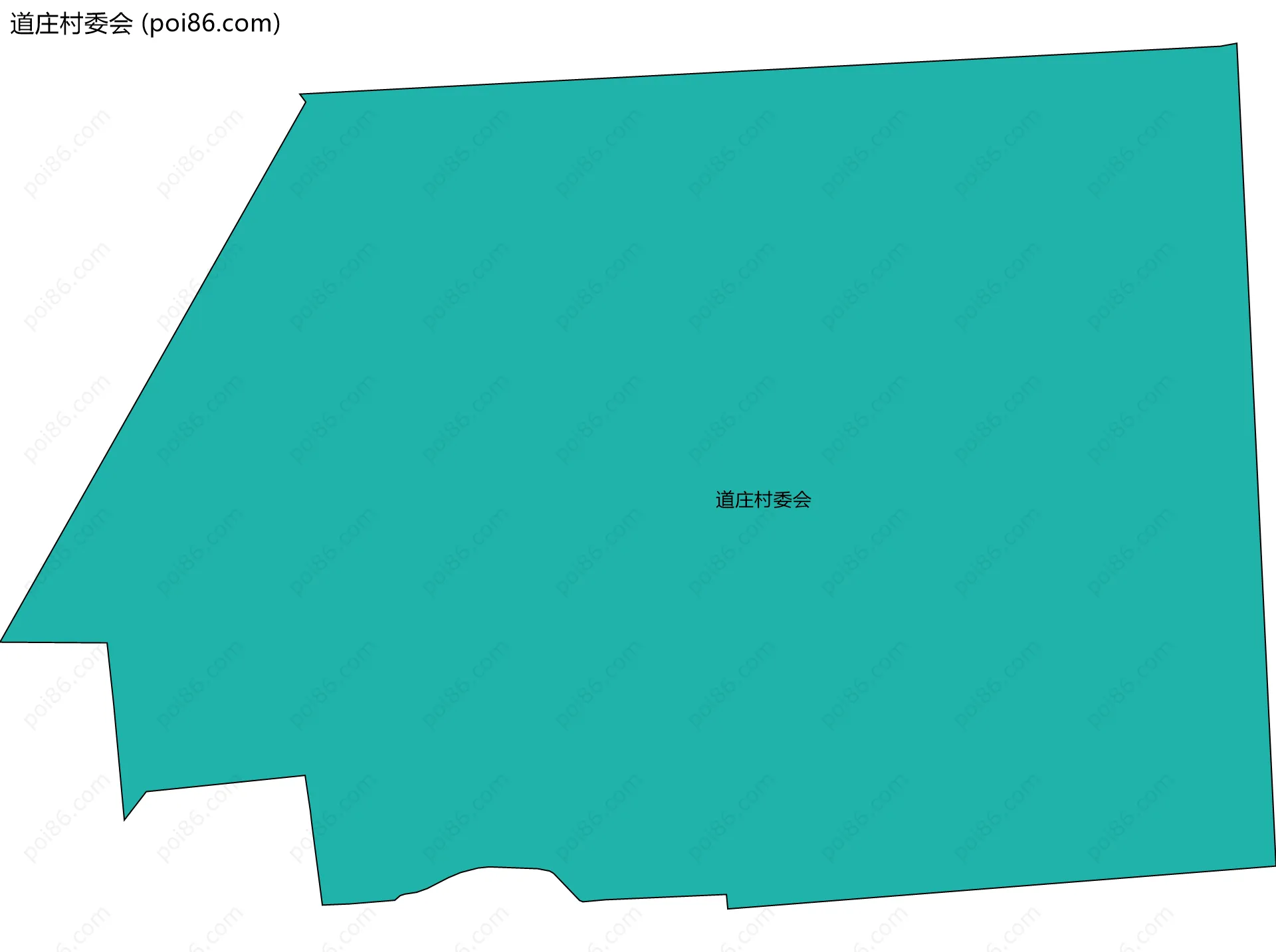 道庄村委会边界地图