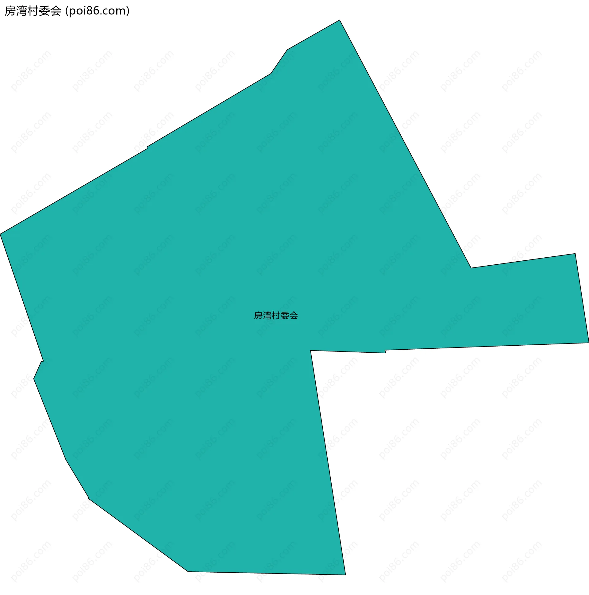 房湾村委会边界地图